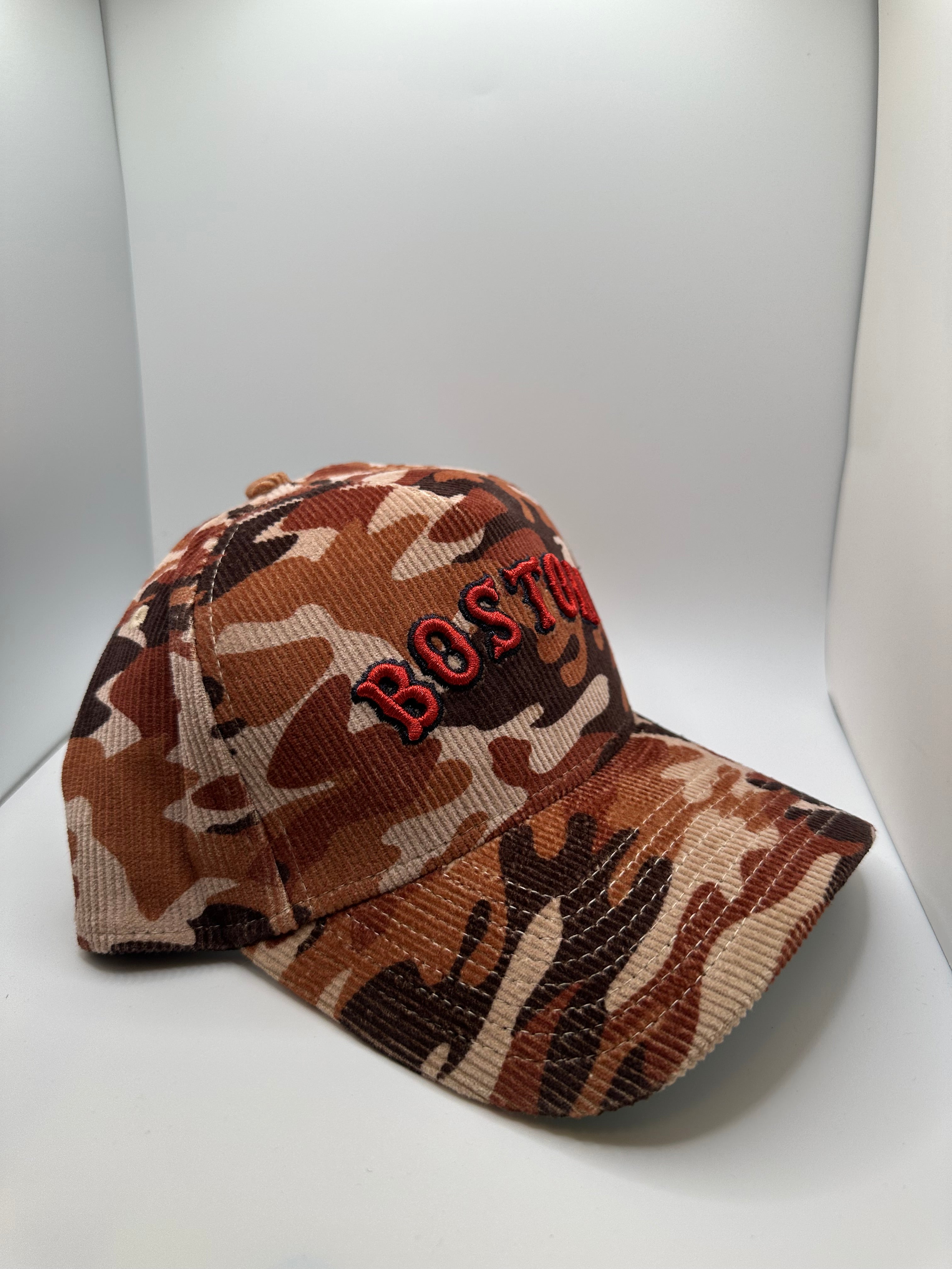 Boston Red Sox "Camo" Corduroy New Era 9Forty A-Frame Snapback Hat