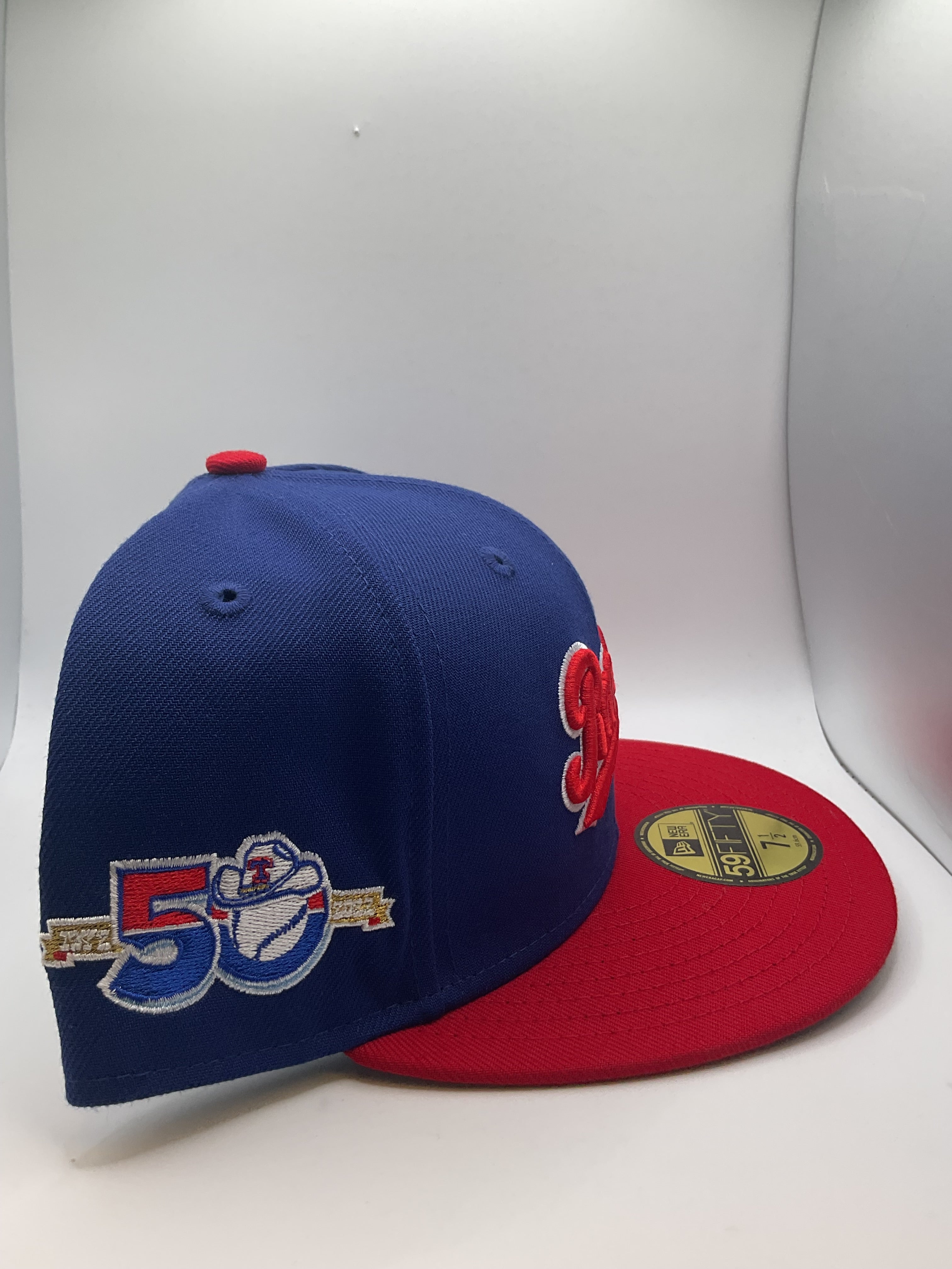 Texas Rangers New Era 59Fifty Fitted Hat - Size 7 1/2