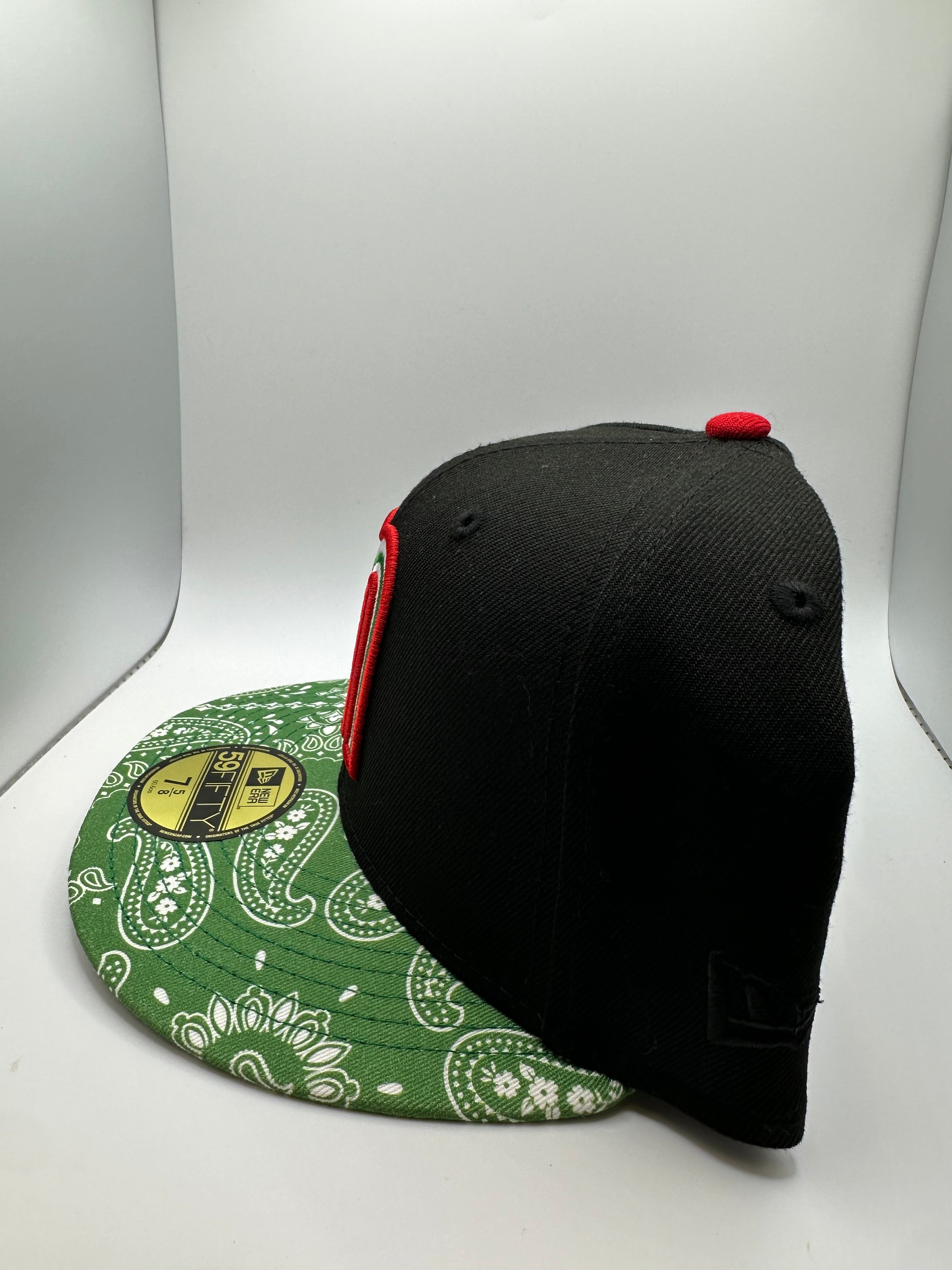 Mexico "Green Paisley Brim" New Era 59Fifty Fitted Hat - Size 7 5/8