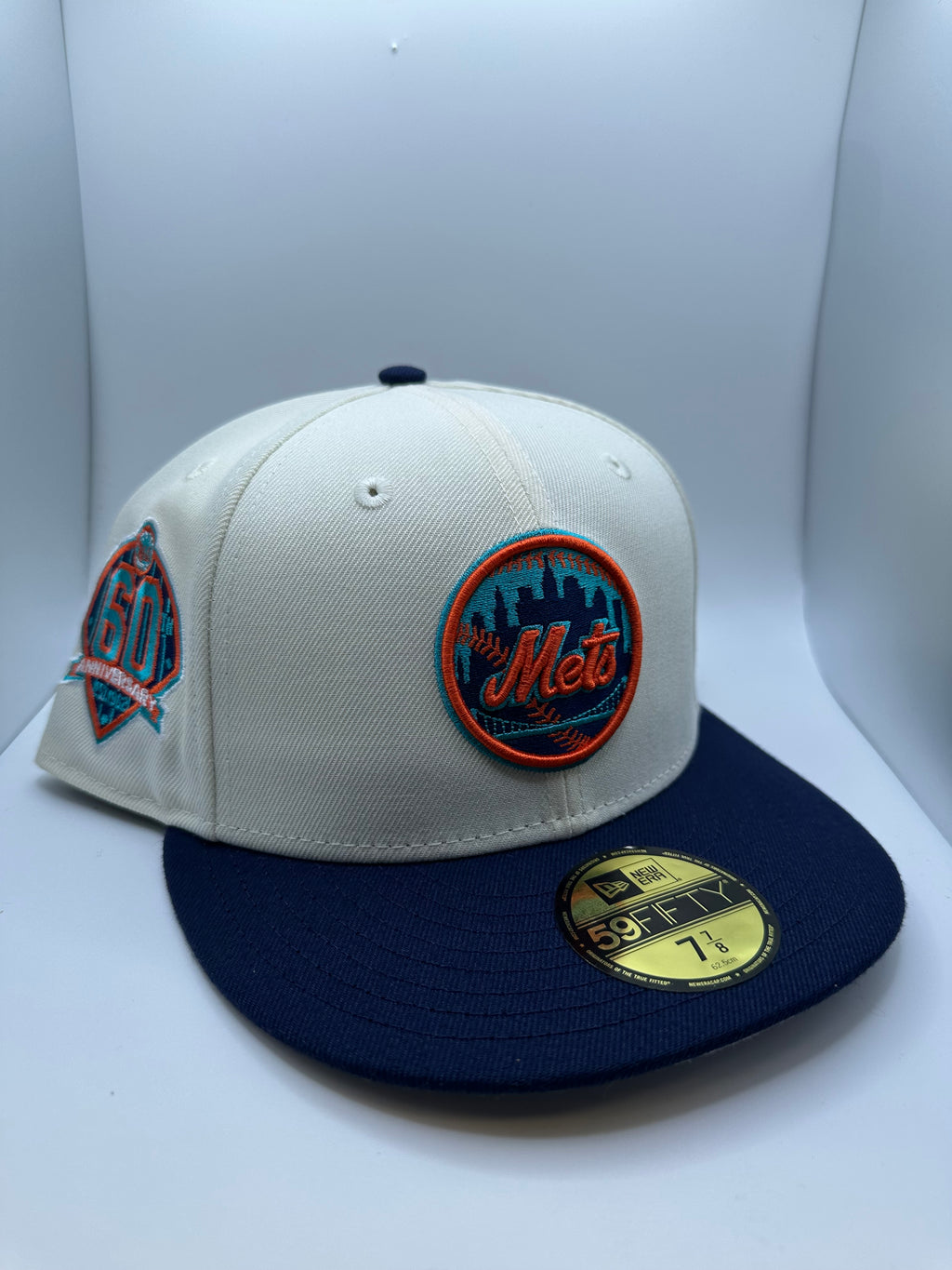 New York Mets New Era 59Fifty Fitted Hat - Size 7  7/8