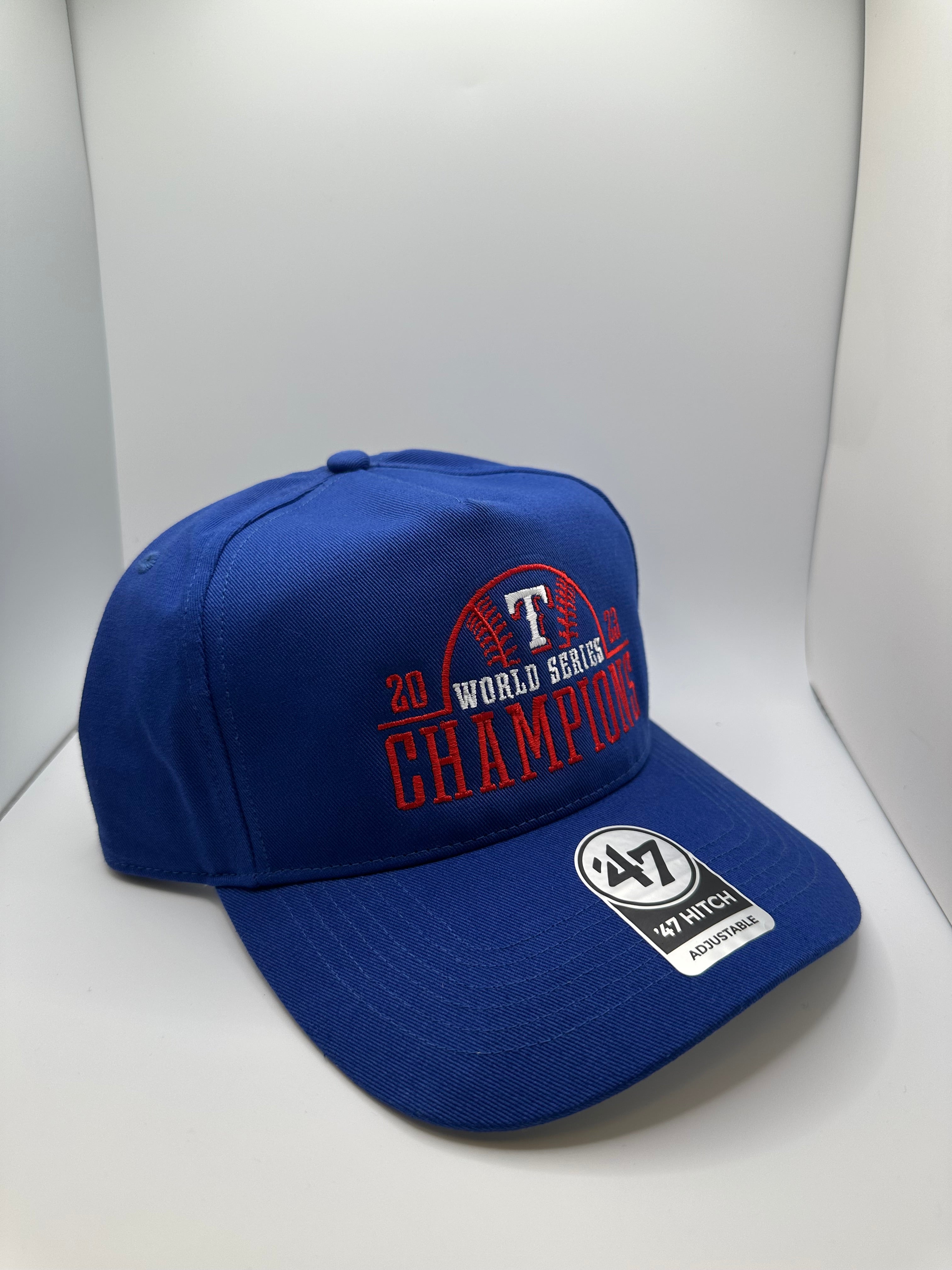 Texas Rangers "2023 WS Champions" '47 Hitch Snapback Hat
