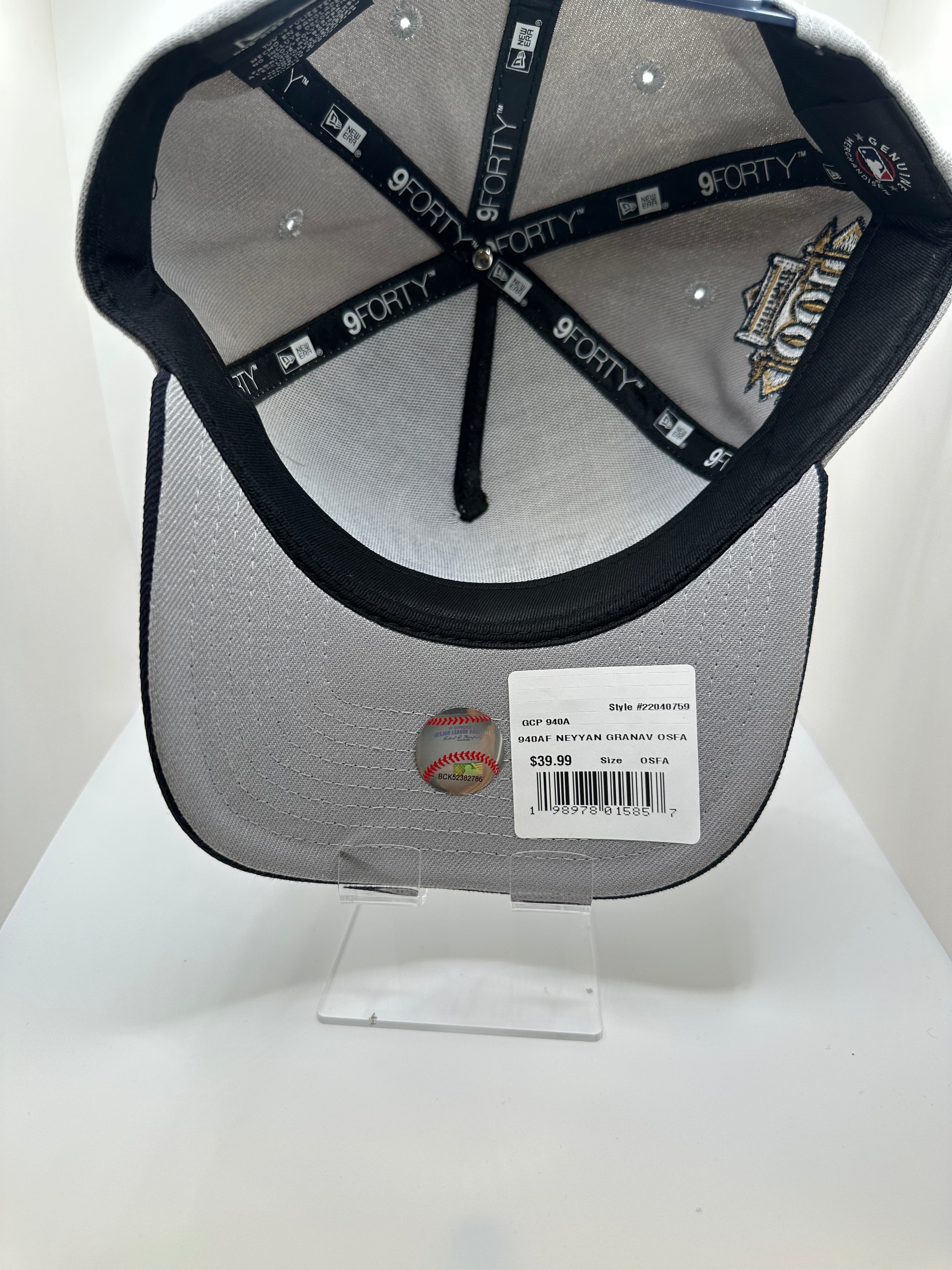 New York Yankees "100 Anniversary Patch" New Era 9Forty A-Frame Snapback Hat