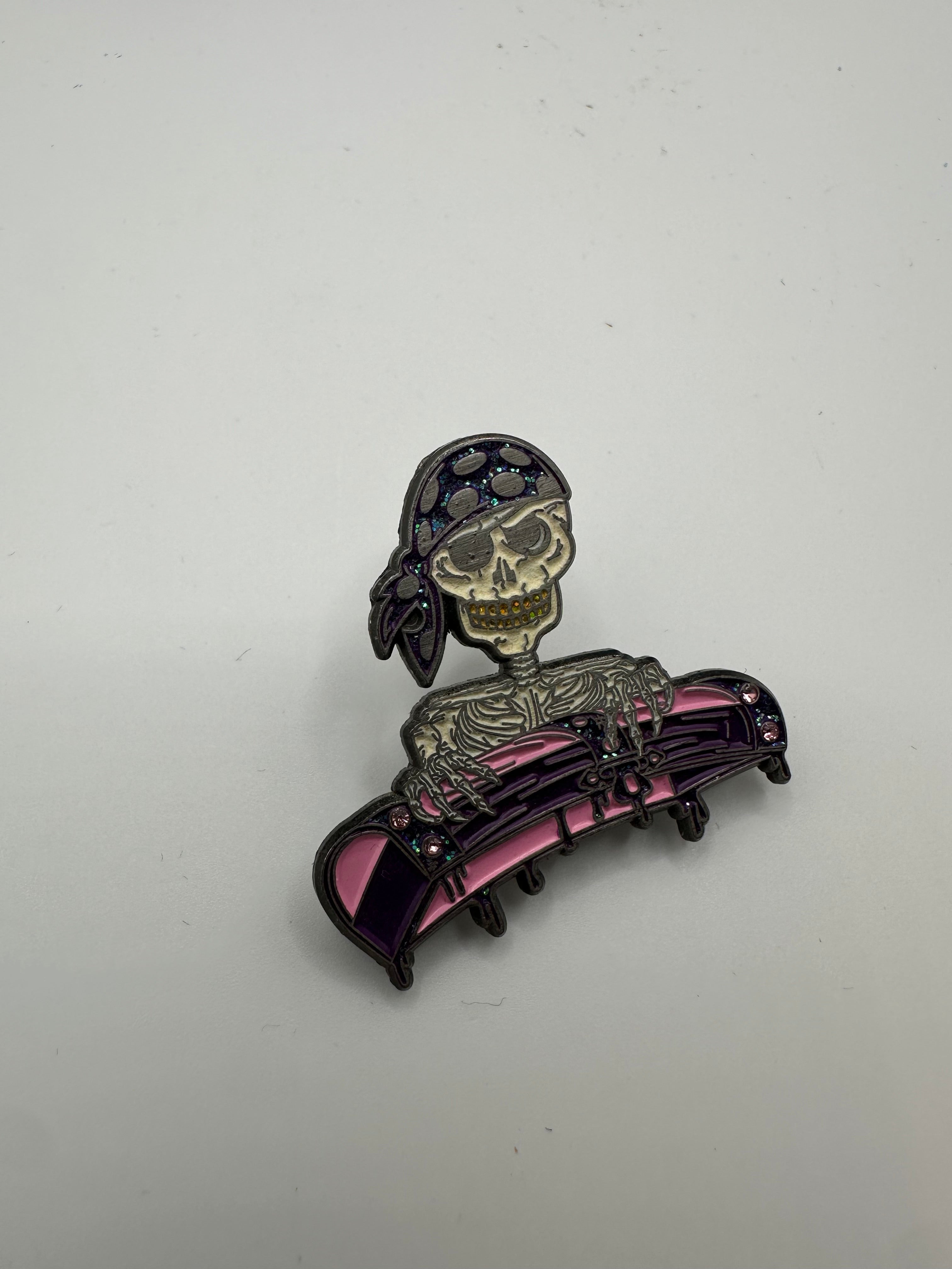 @724heatcheck "Pirate Chest" Pink/Purple/White Hat Pin