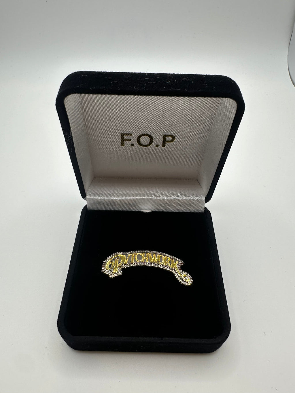 Patchwork "F.O.P." Hat Pin