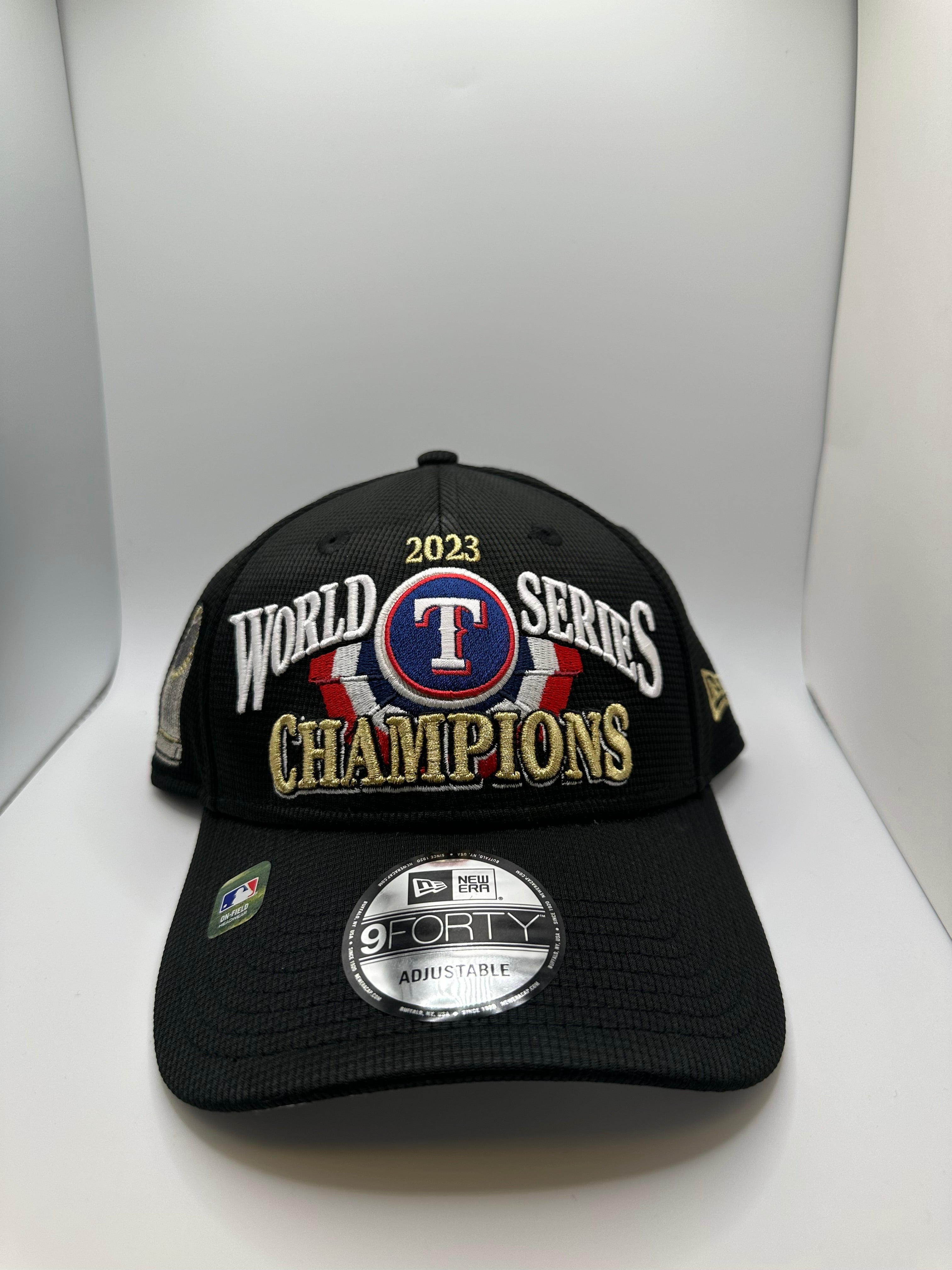 Texas Rangers "2023 WS Champions" New Era 9Forty Snapback Hat