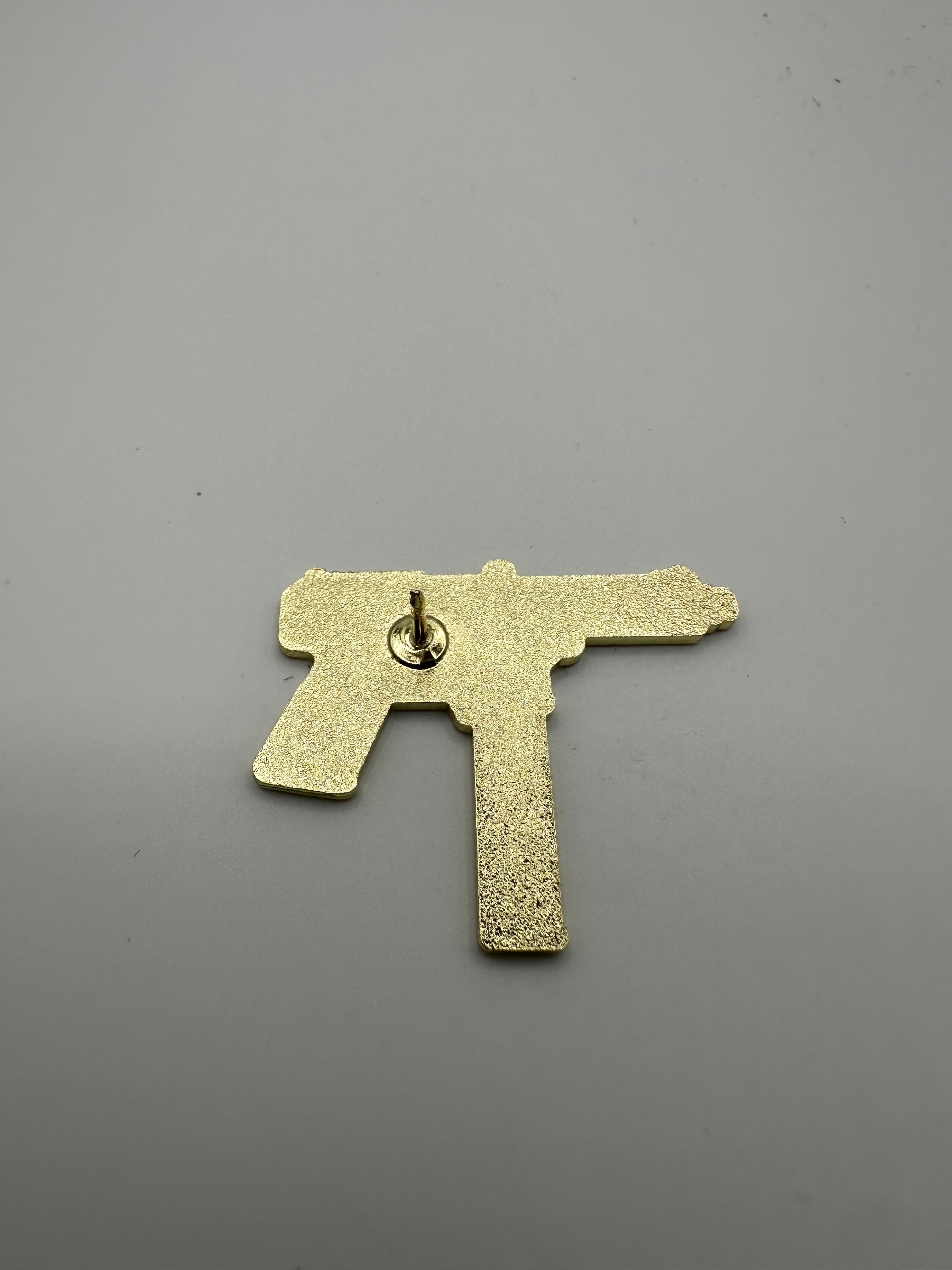Uzi Submachine Gun Hat Pin