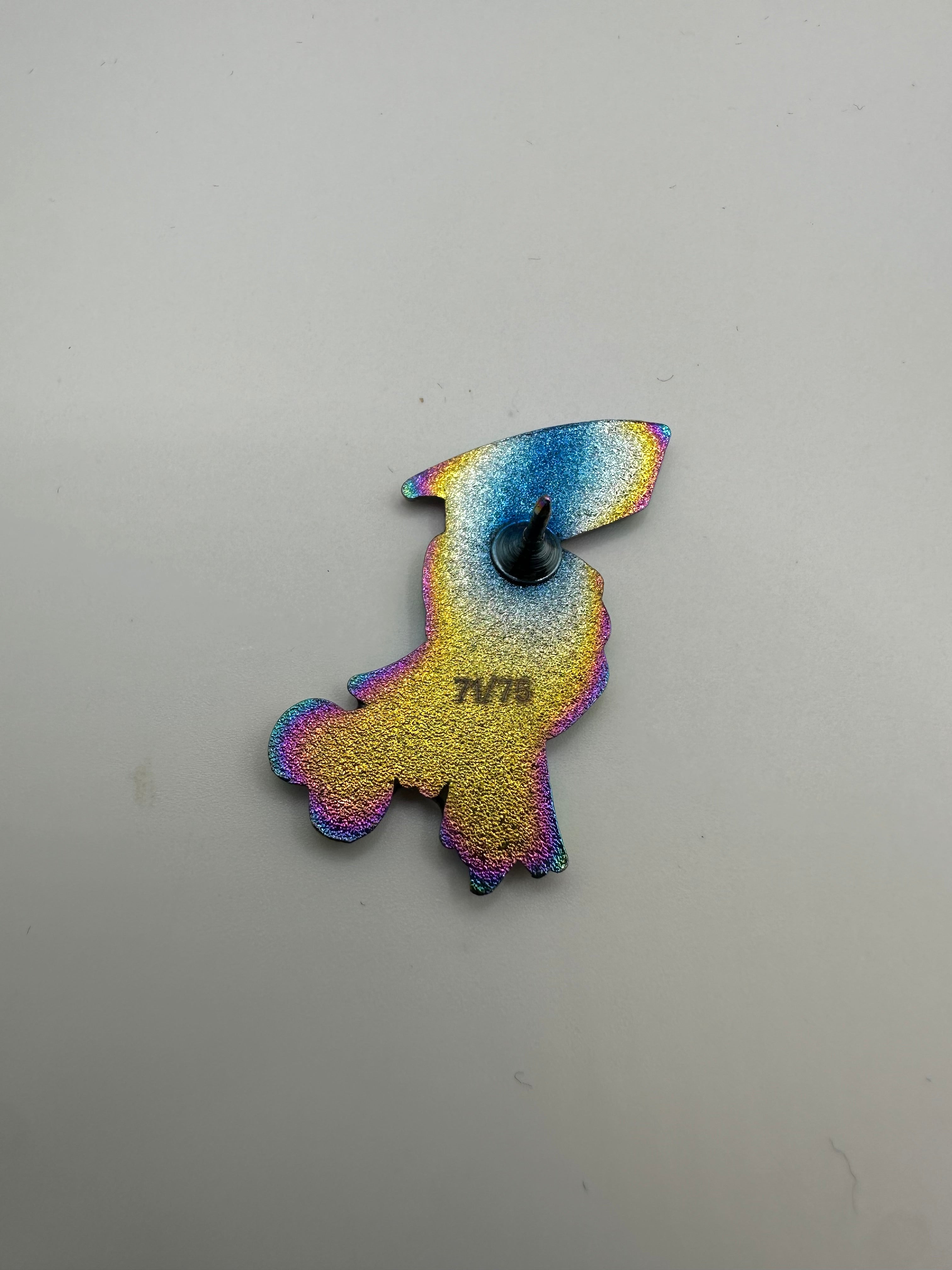 Fitted Fire "Iridescent Axe" Hat Pin