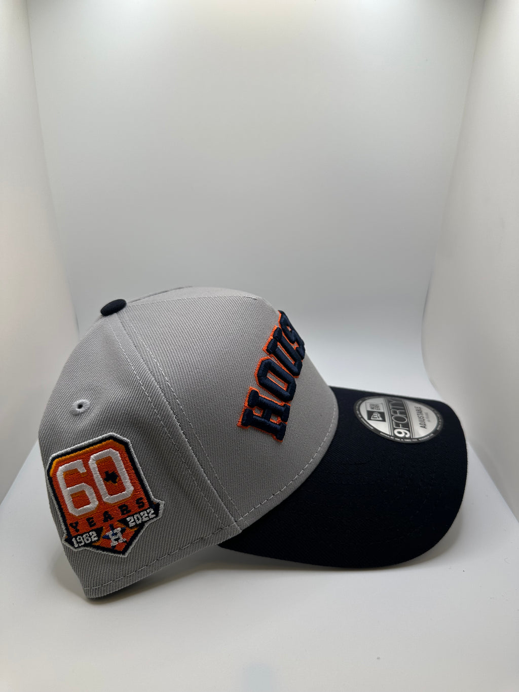 Houston Astros "60 Years Patch" New Era 9Forty A-Frame Snapback Hat