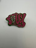 Bully Gang Green/Pink Hat Pin