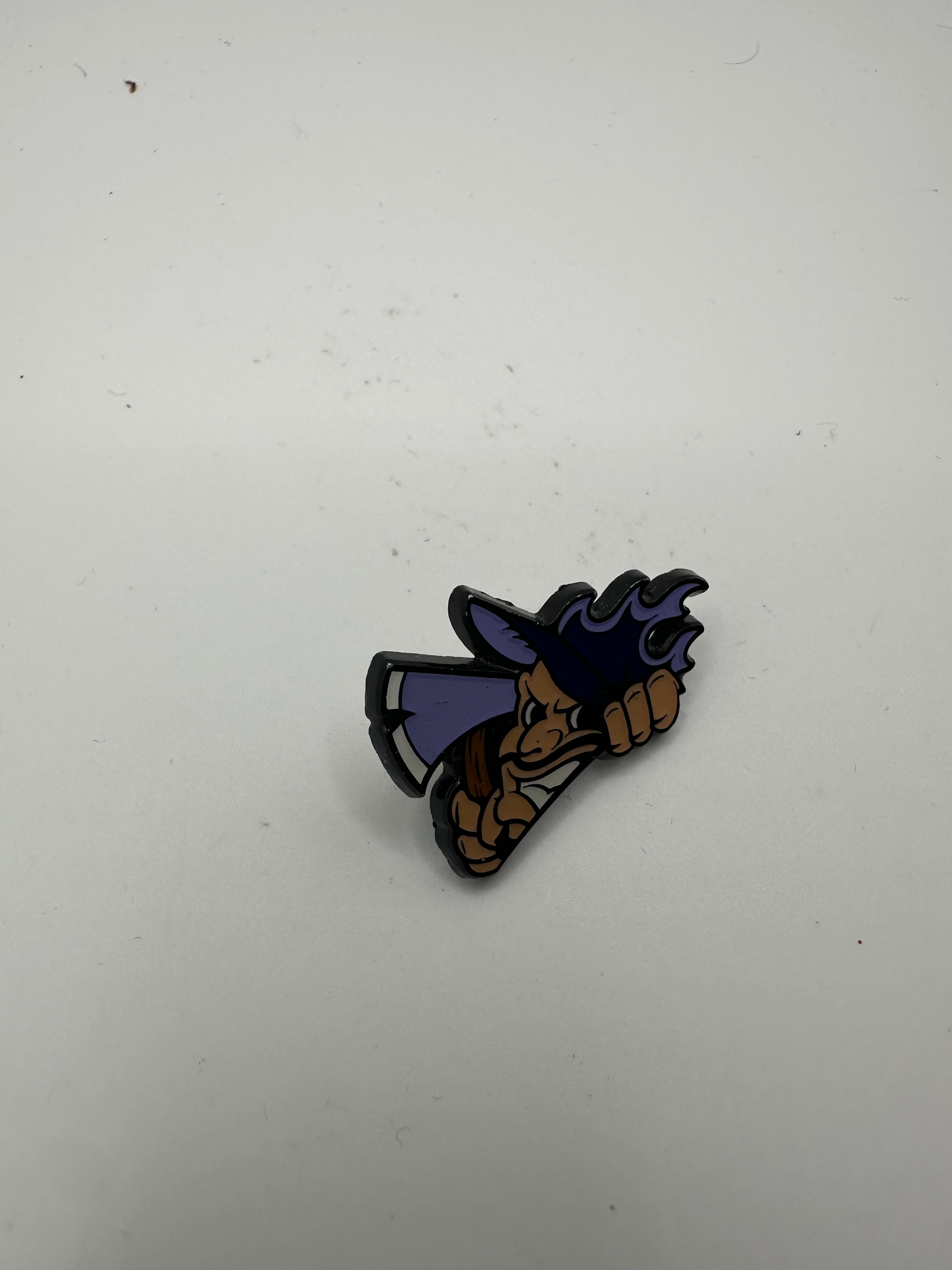 Fitted Fire "Purple Peeker" Hat Pin