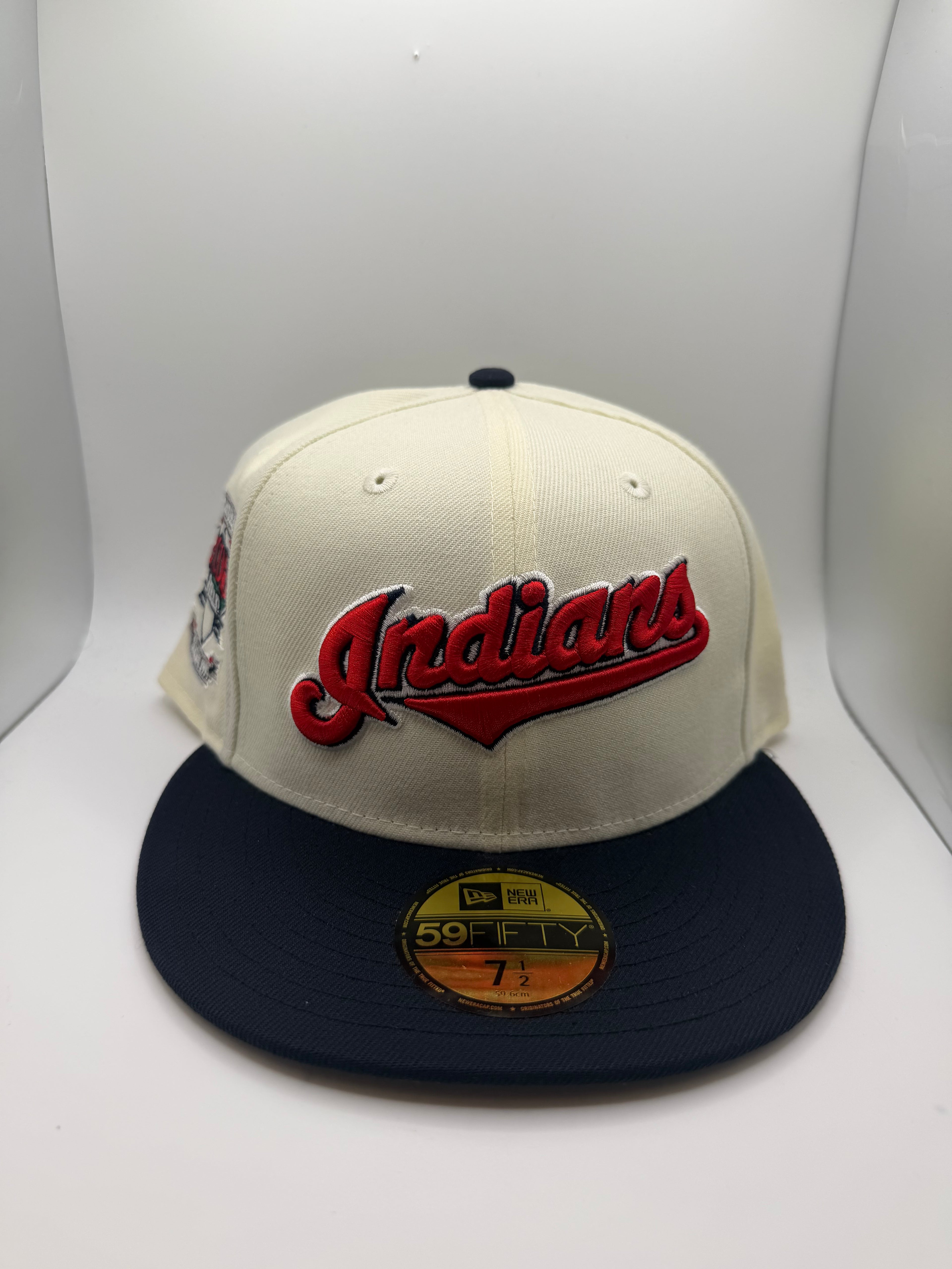 Cleveland Indians New Era 59Fifty Fitted Hat - Size 7 1/2