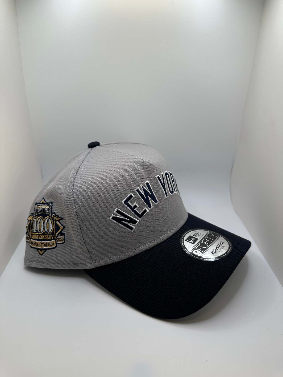 New York Yankees "100 Anniversary Patch" New Era 9Forty A-Frame Snapback Hat