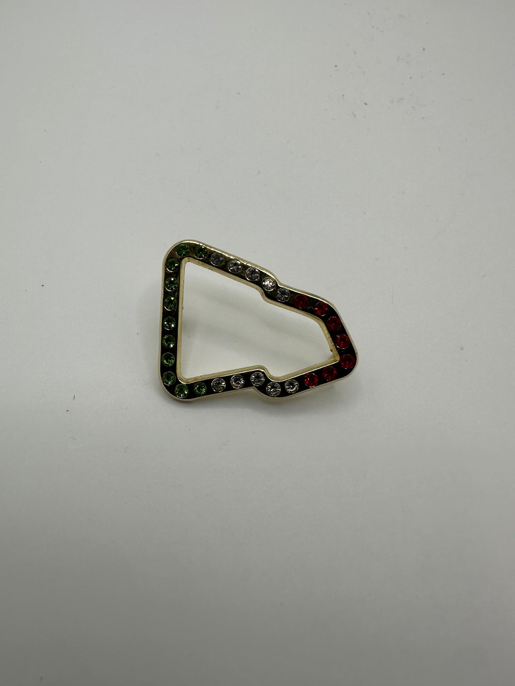 Mexico Studded Flag Hat Pin