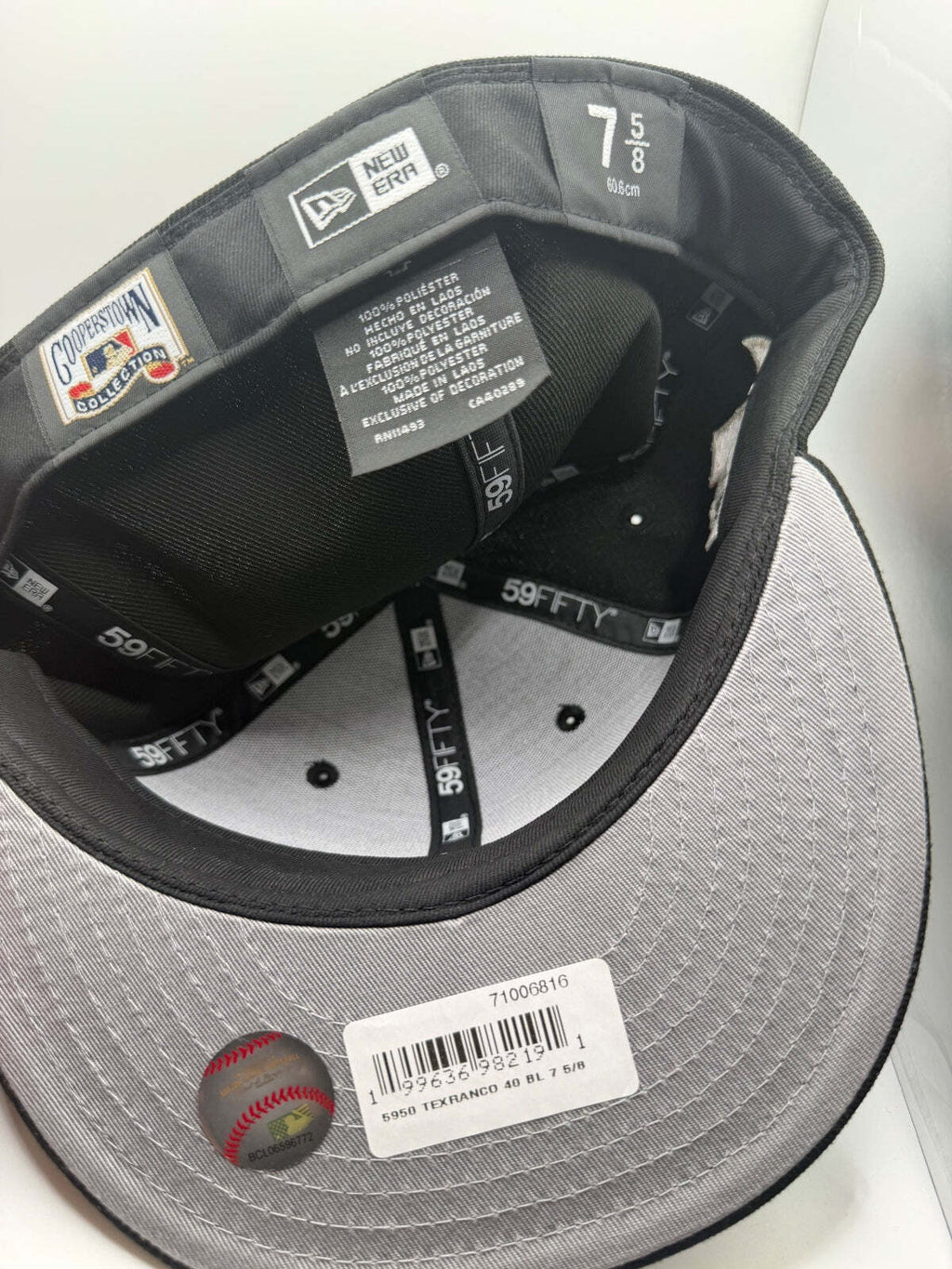 Texas Rangers "Texas Whiskey" Prociety New Era 59Fifty Hat - Size 7 5/8