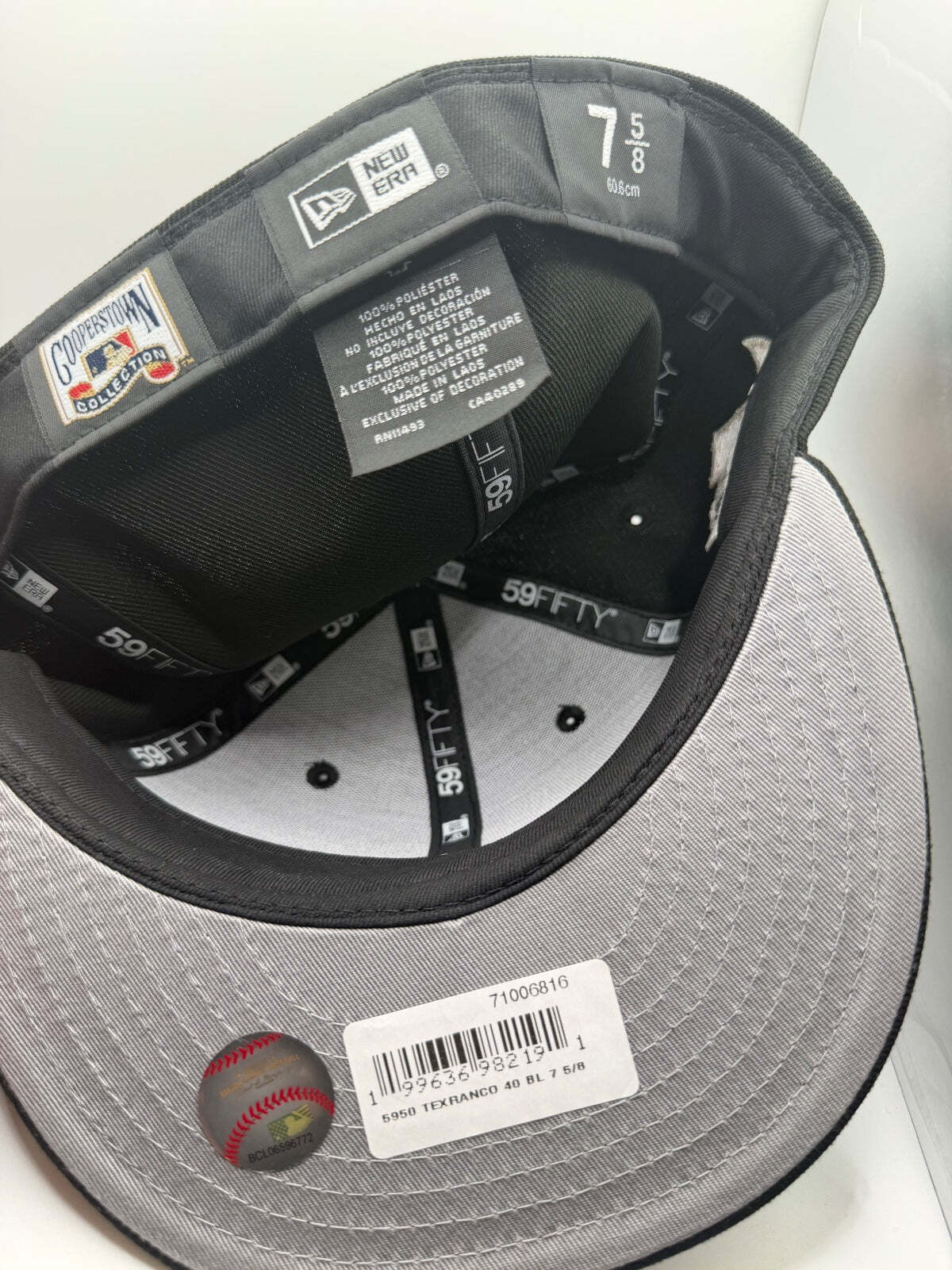 Texas Rangers "Texas Whiskey" Prociety New Era 59Fifty Hat - Size 7 5/8