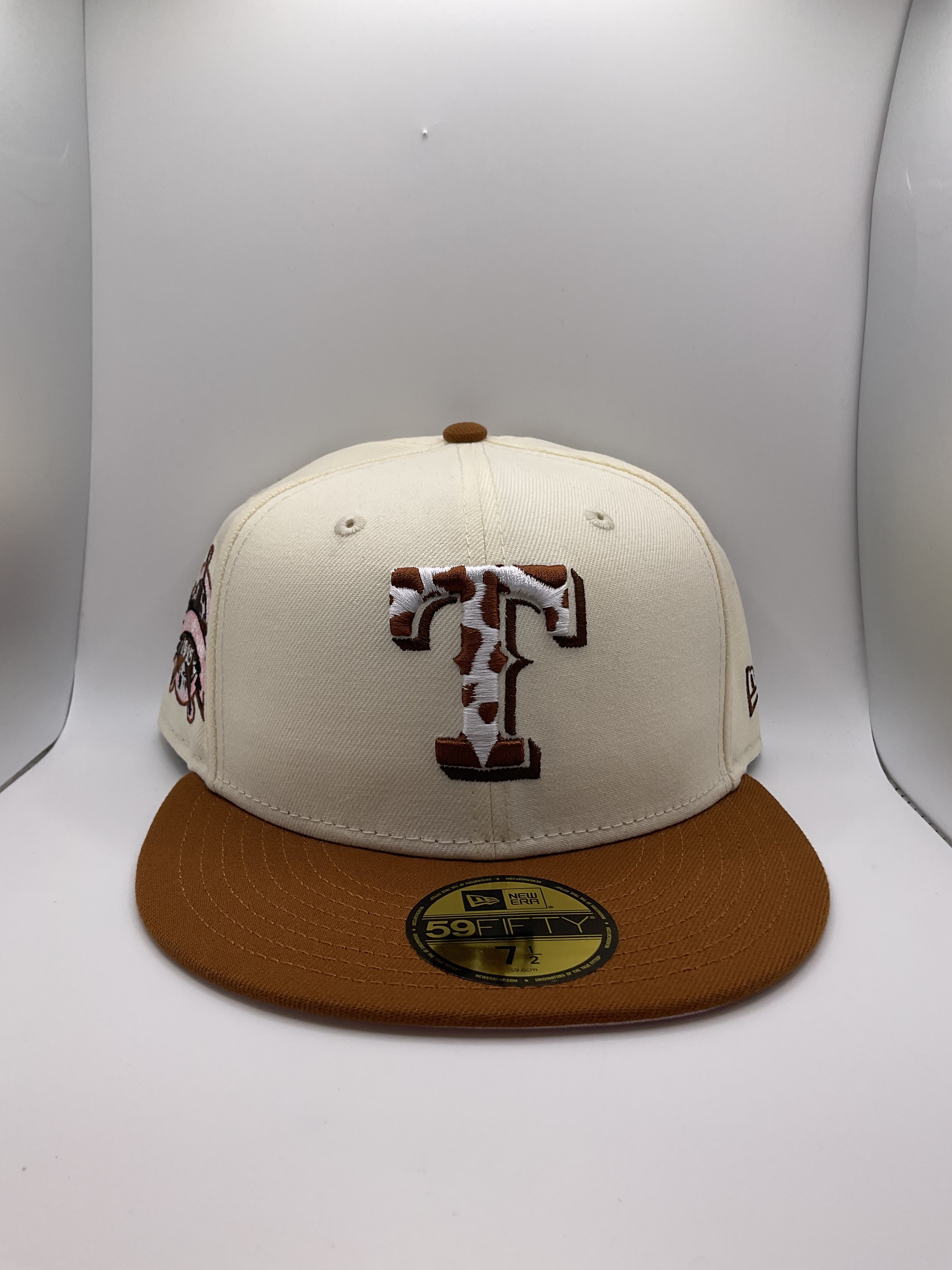 Texas Rangers Cow New Era 59Fifty Fitted Hat - Size 7 1/2