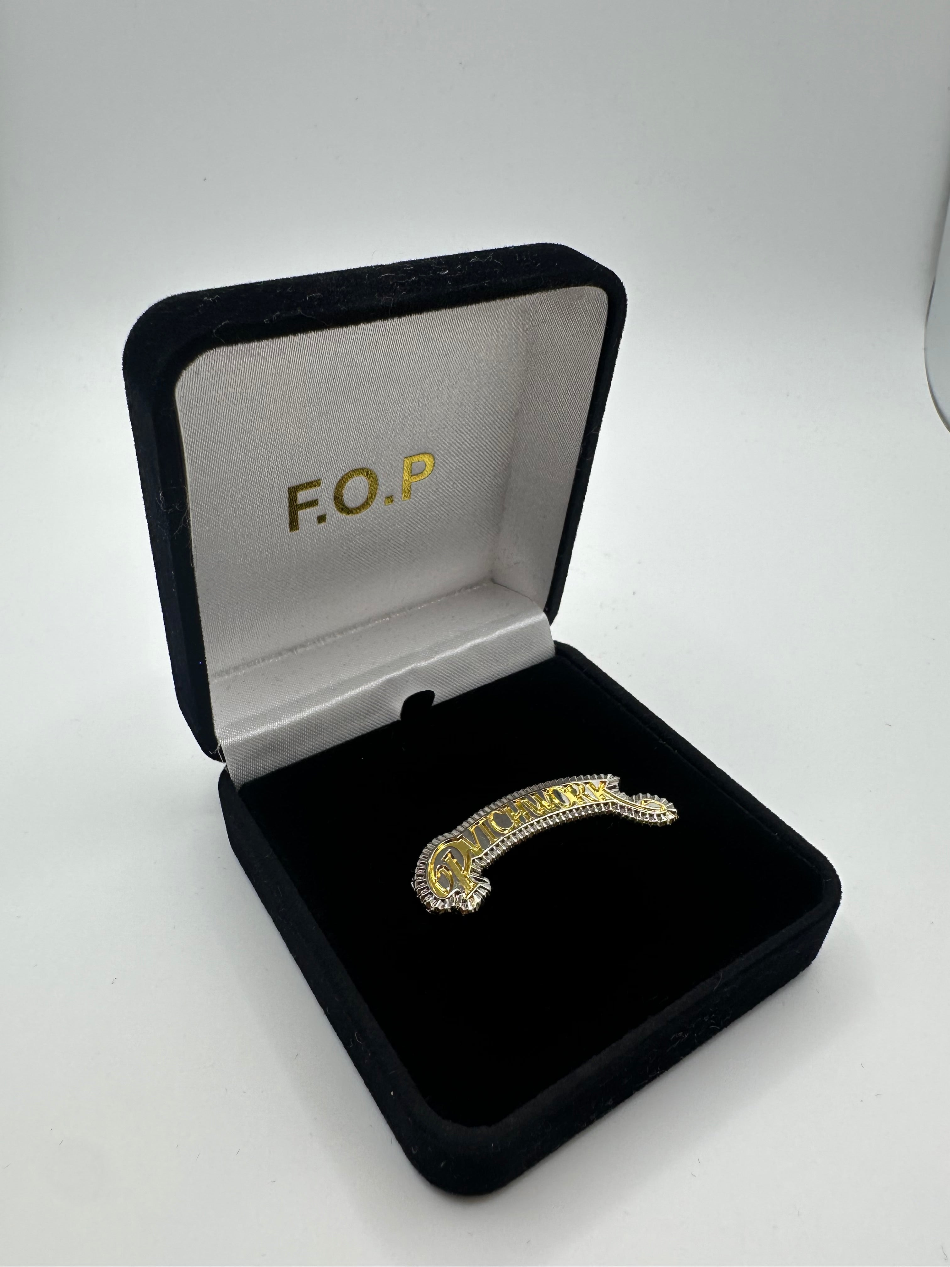 Patchwork "F.O.P." Hat Pin