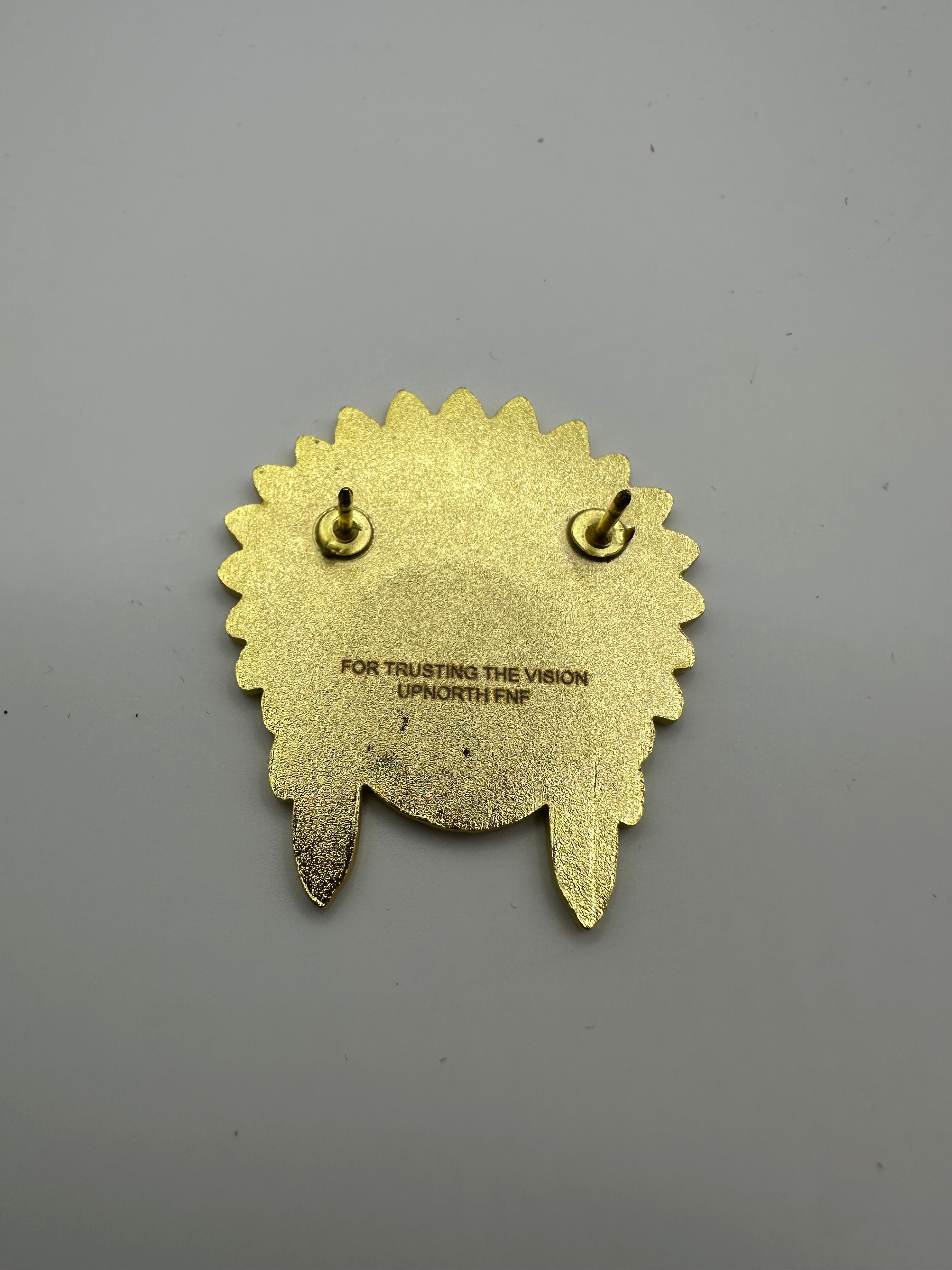 UpNorth Fitteds "FNF" Gold Hat Pin