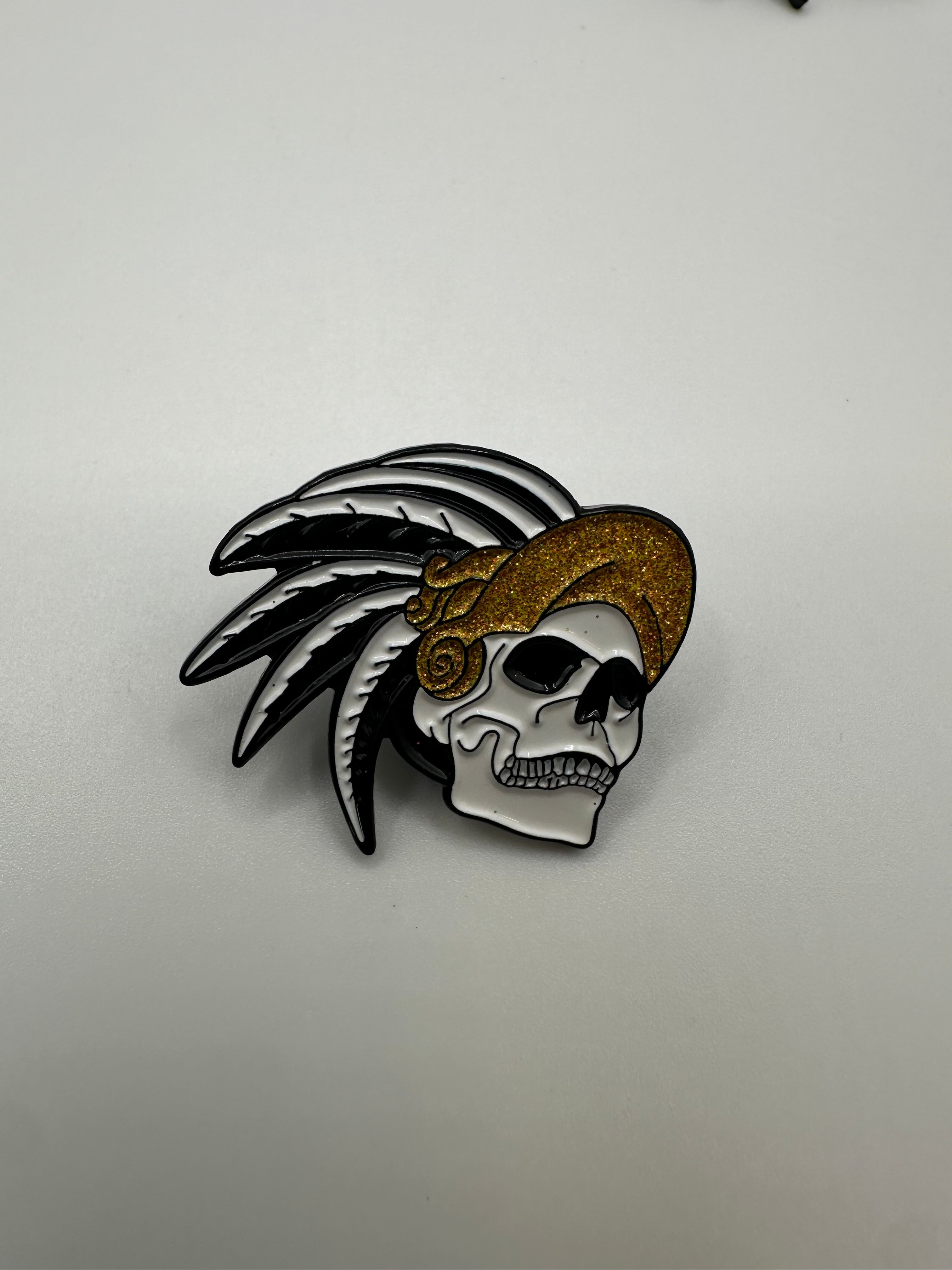 Aztec Skull Hat Pin