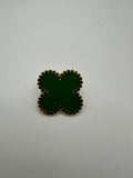 Clover Leaf Green/Gold Hat Pin