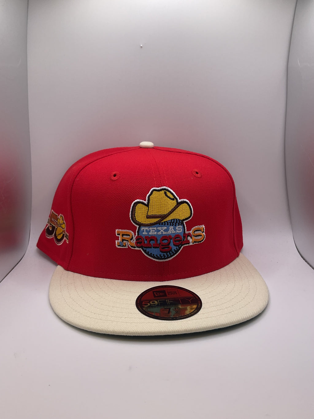 Texas Rangers New Era 59Fifty Fitted Hat - Size 7 1/2