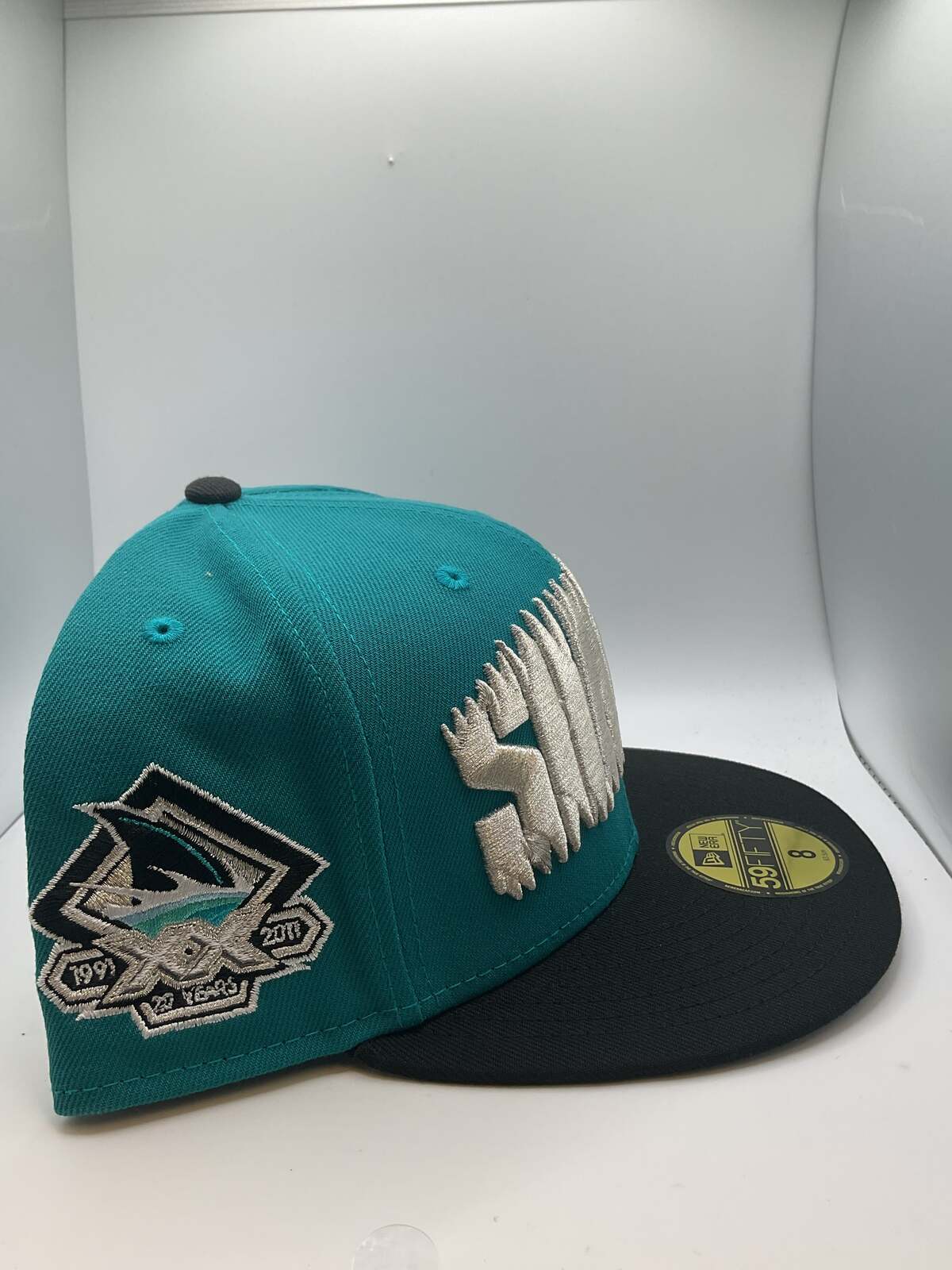 San Jose Sharks New Era 59Fifty Fitted Hat - Size 8