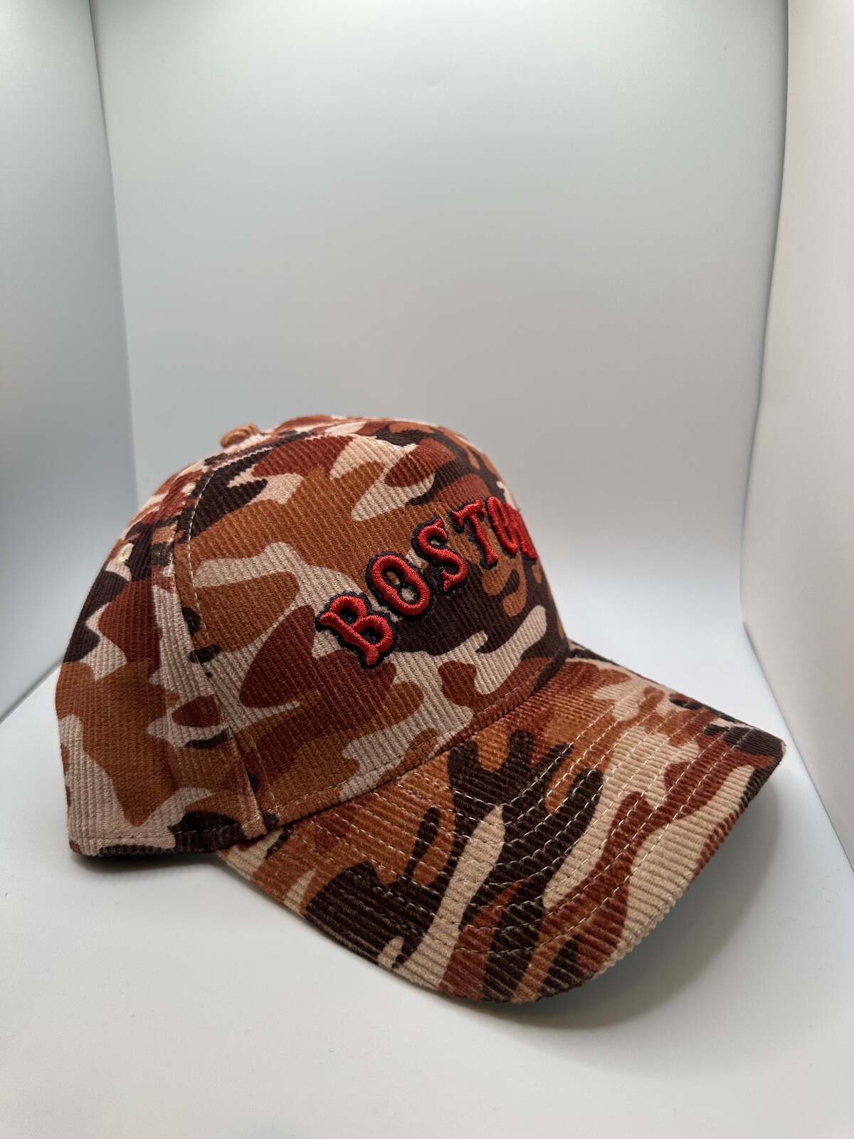 Boston Red Sox "Camo" Corduroy New Era 9Forty A-Frame Snapback Hat