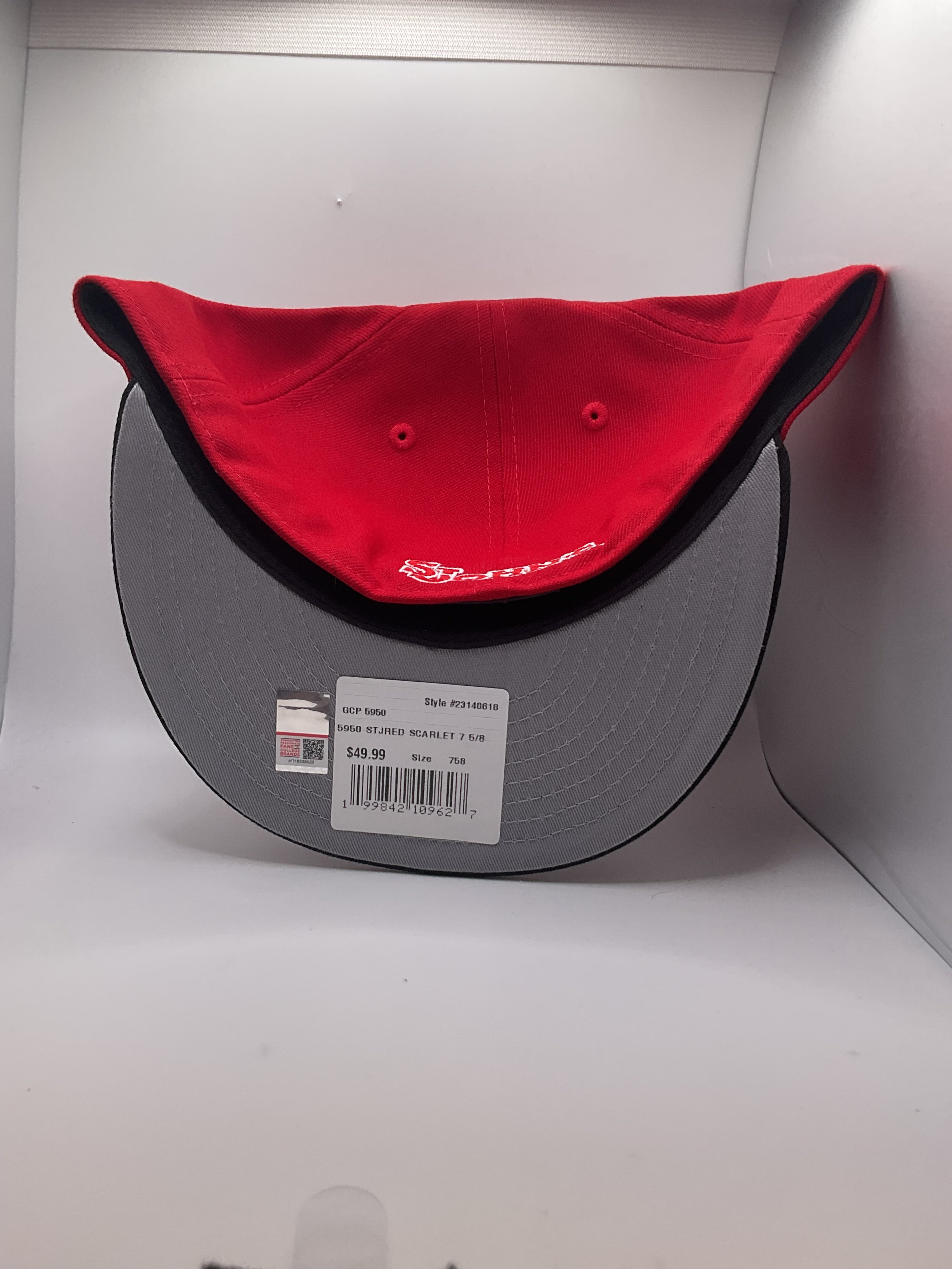 St Johns Red Storm New Era 59Fifty Fitted Hat - Size 7 5/8