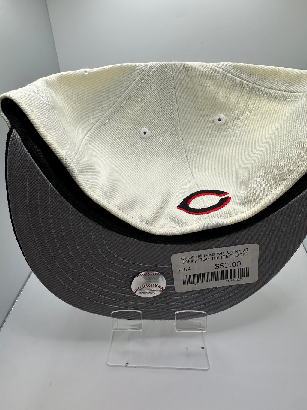 Cincinnati Reds "Ken Griffey #30" New Era 59Fifty Fitted Hat - Size 7 1/4