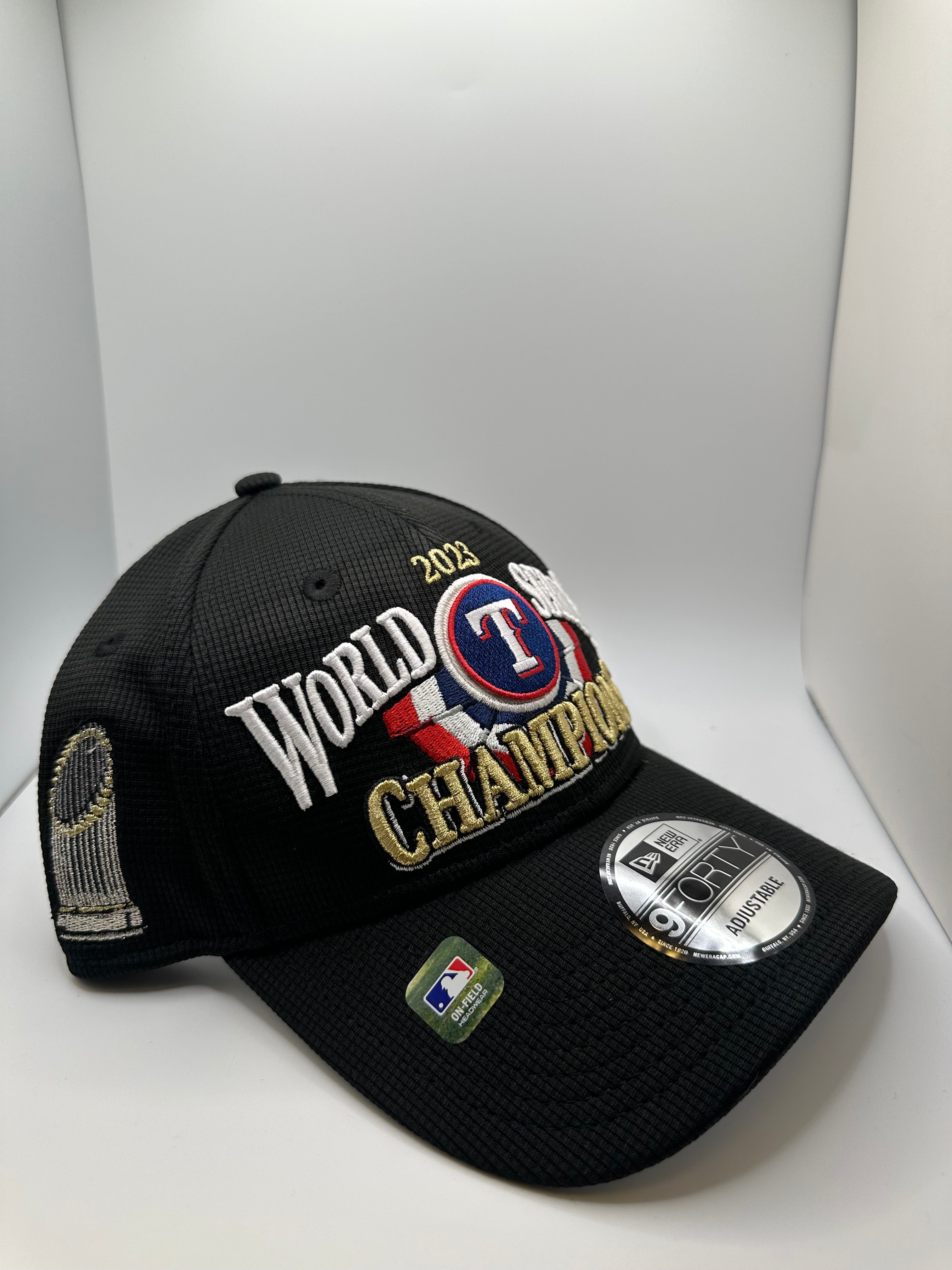 Texas Rangers "2023 WS Champions" New Era 9Forty Snapback Hat