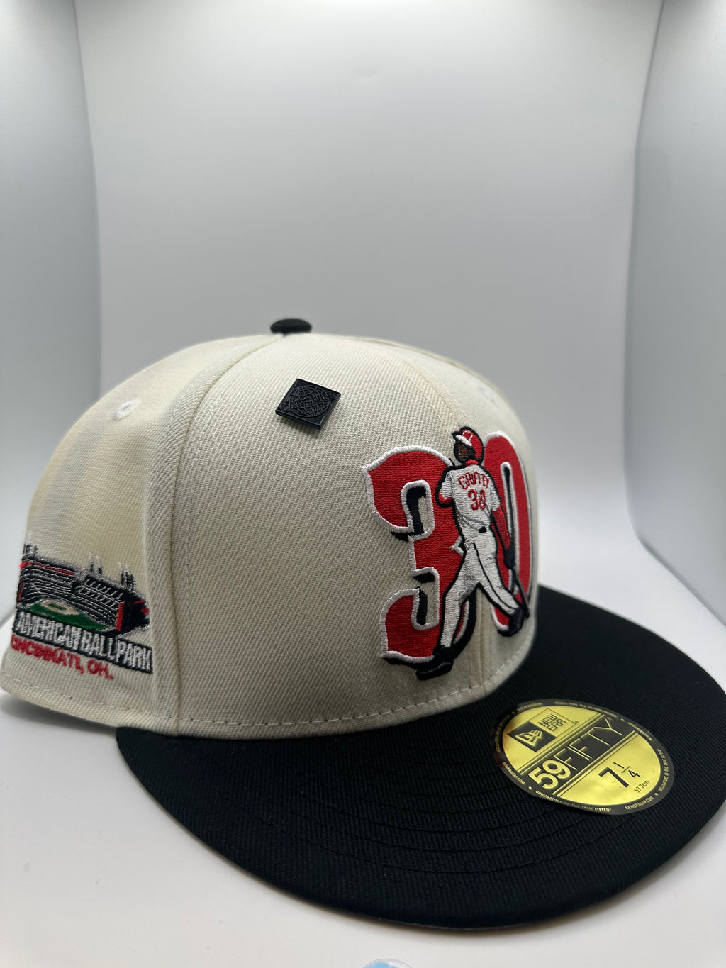 Cincinnati Reds "Ken Griffey #30" New Era 59Fifty Fitted Hat - Size 7 1/4