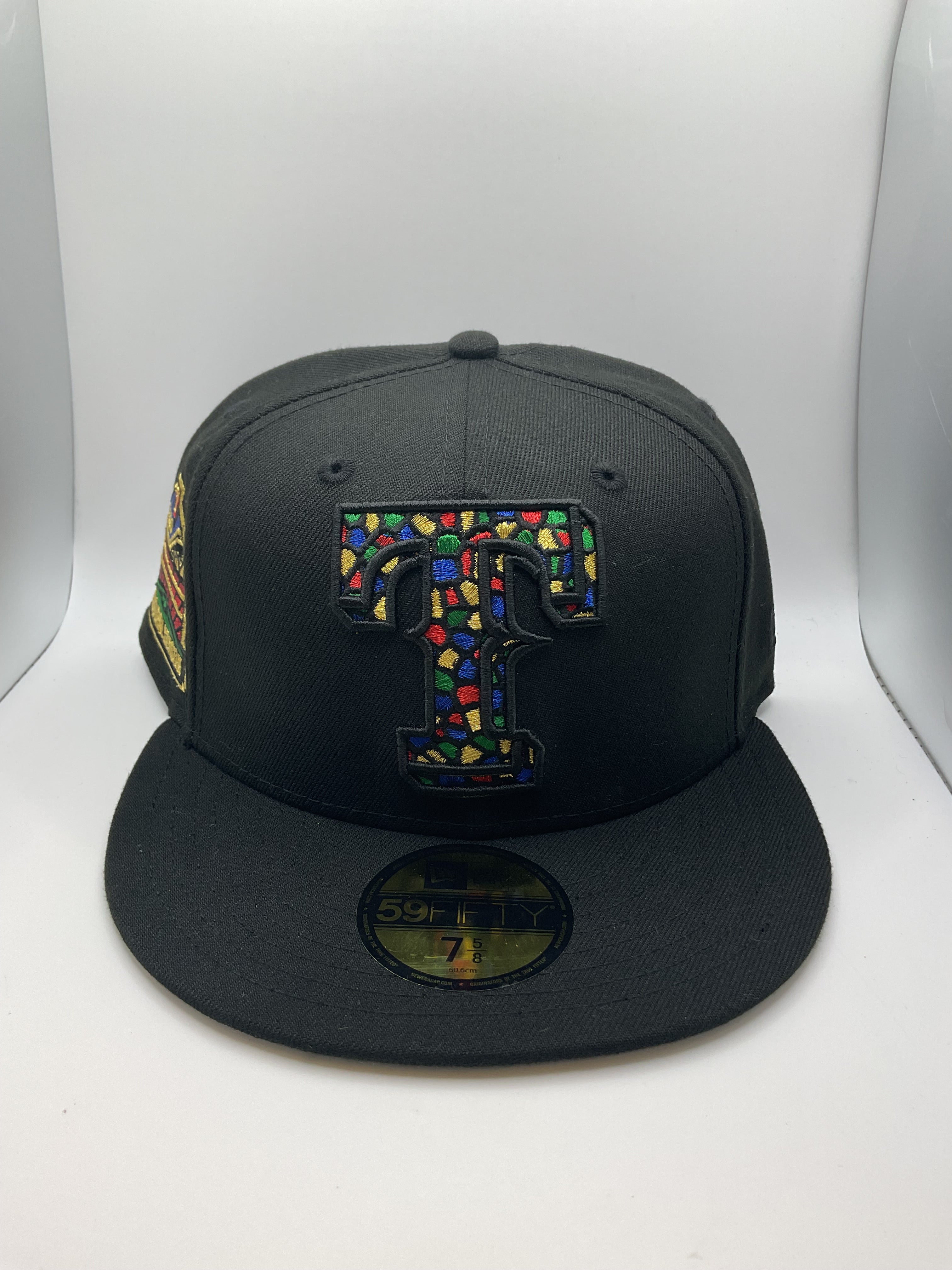 Texas Rangers "Stained Glass" New Era 59Fifty Fitted Hat - Size 7 5/8