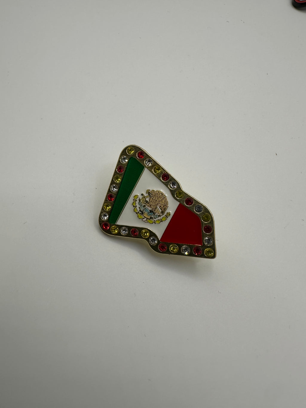 Mexico NE Flag Hat Pin
