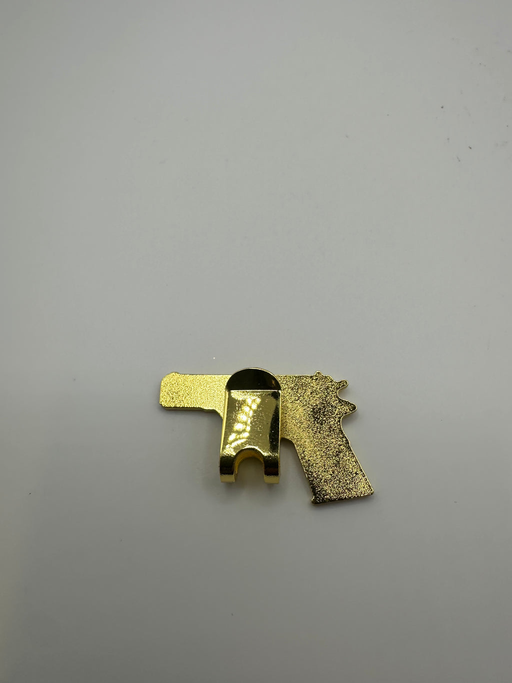 Engraved .45 w/ San Judas Gold Hat Blip