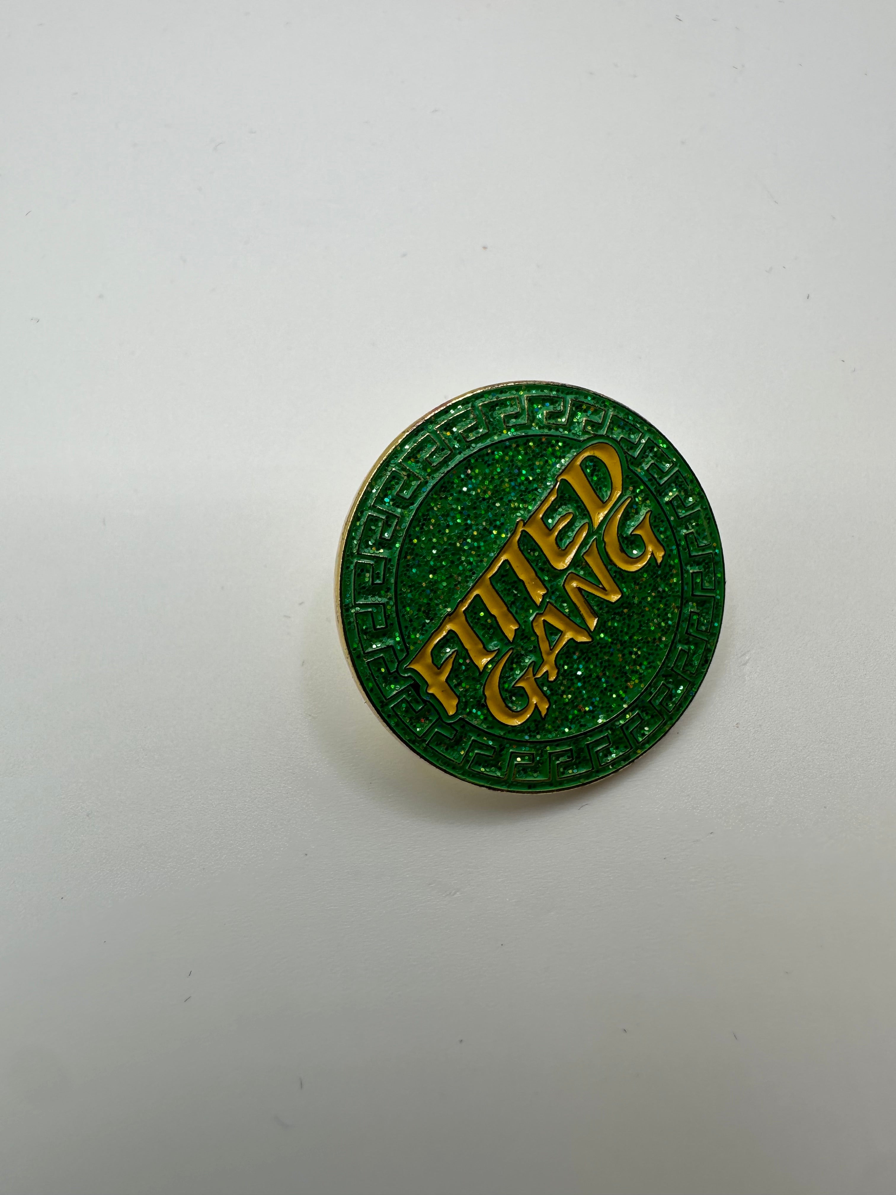 Fitted Gang Green/Yellow Hat Pin