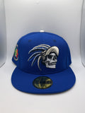 Mexico Aztec Skull New Era 59Fifty Fitted Hat - Size 7 5/8