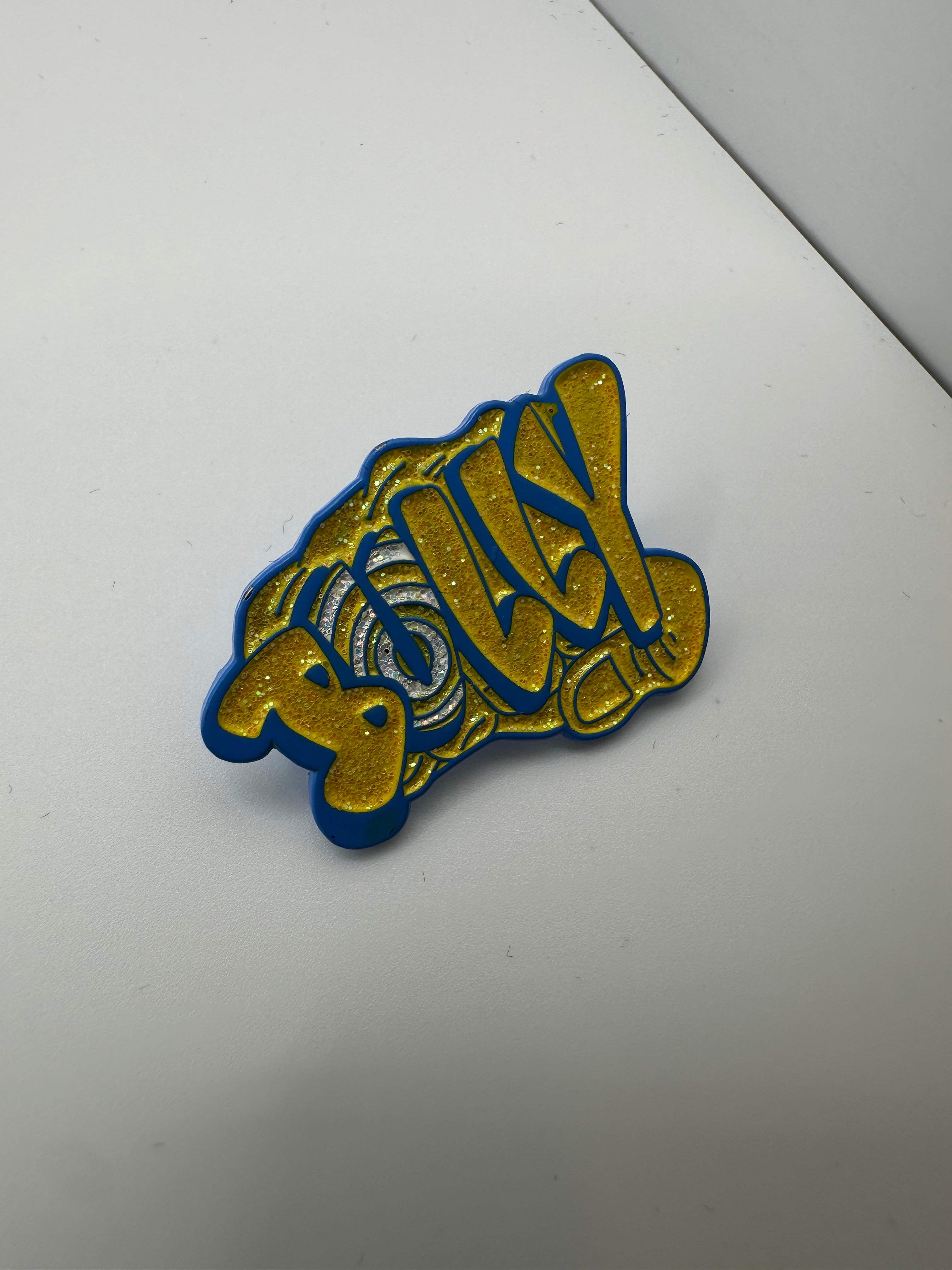 Bully Gang Blue/Yellow Hat Pin