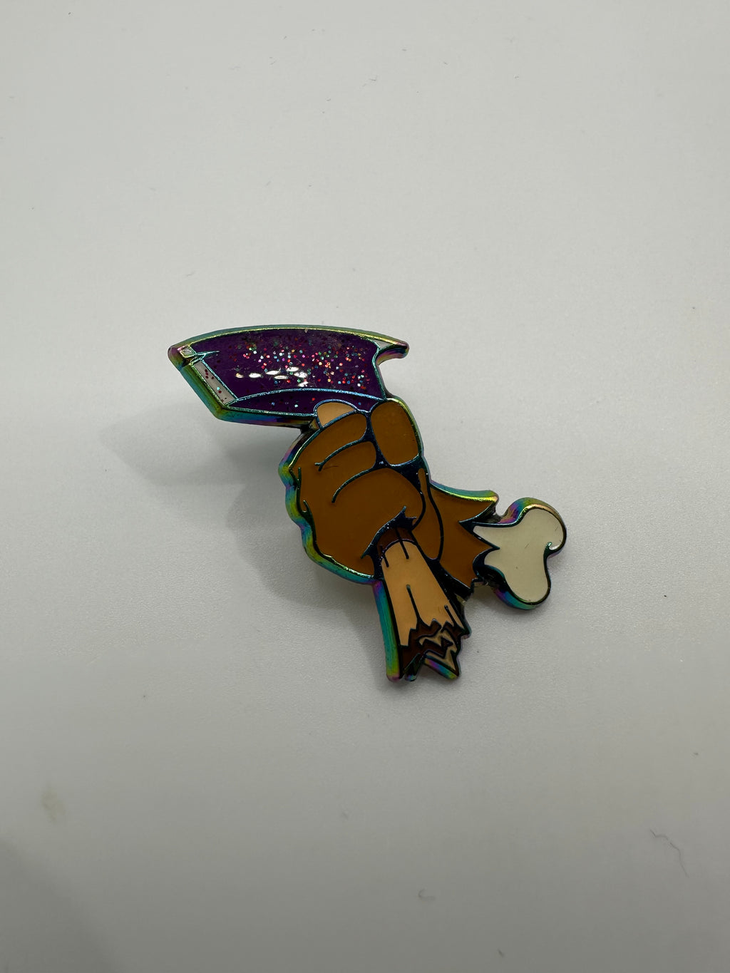 Fitted Fire "Iridescent Axe" Hat Pin