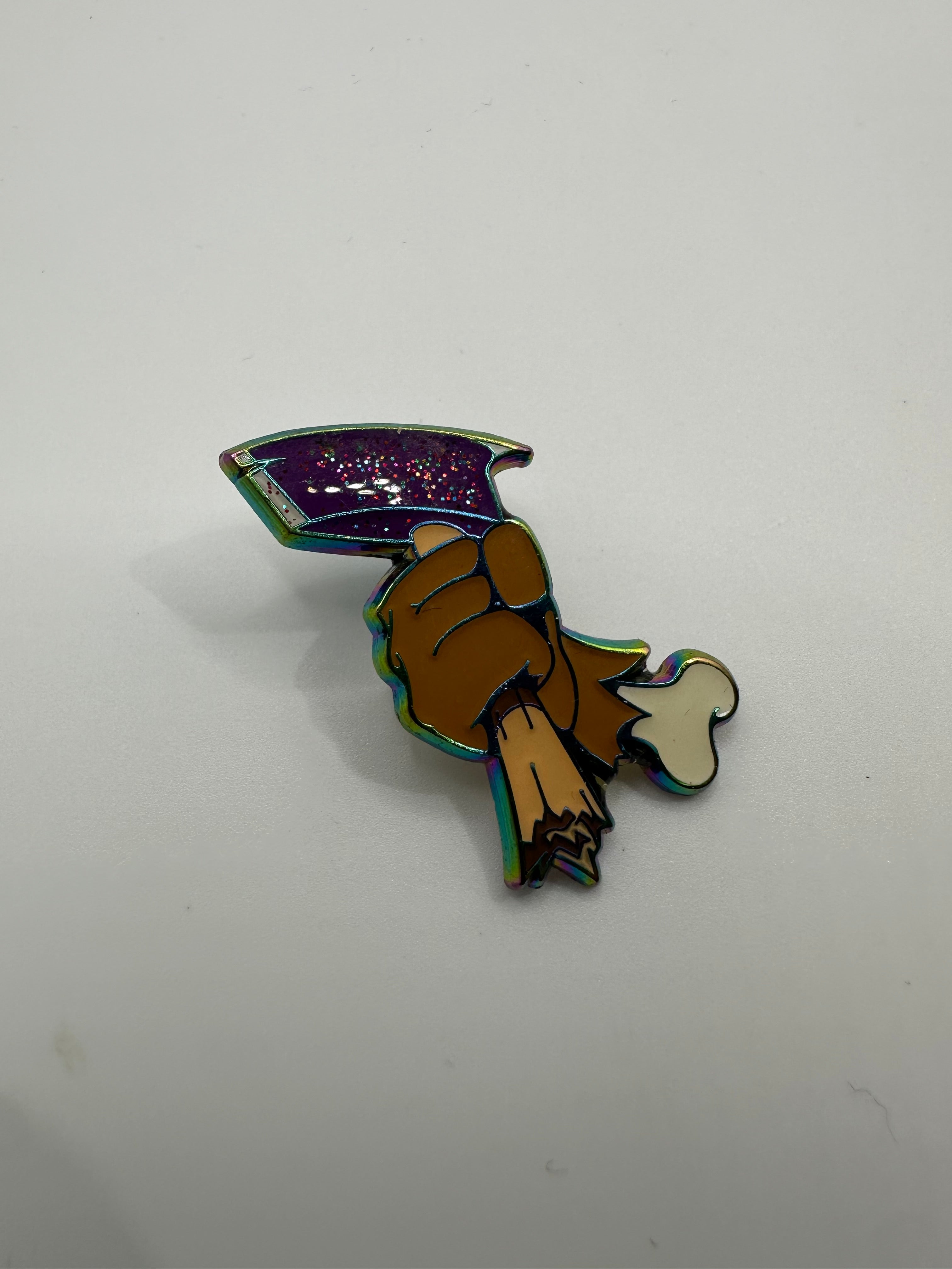 Fitted Fire "Iridescent Axe" Hat Pin