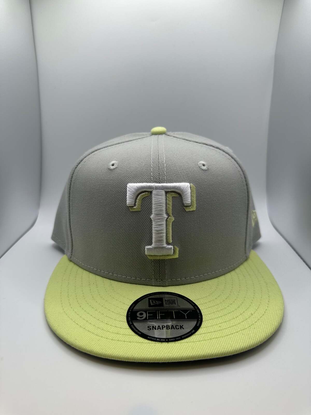 Texas Rangers Gray/Neon New Era 9Fifty Snapback Hat