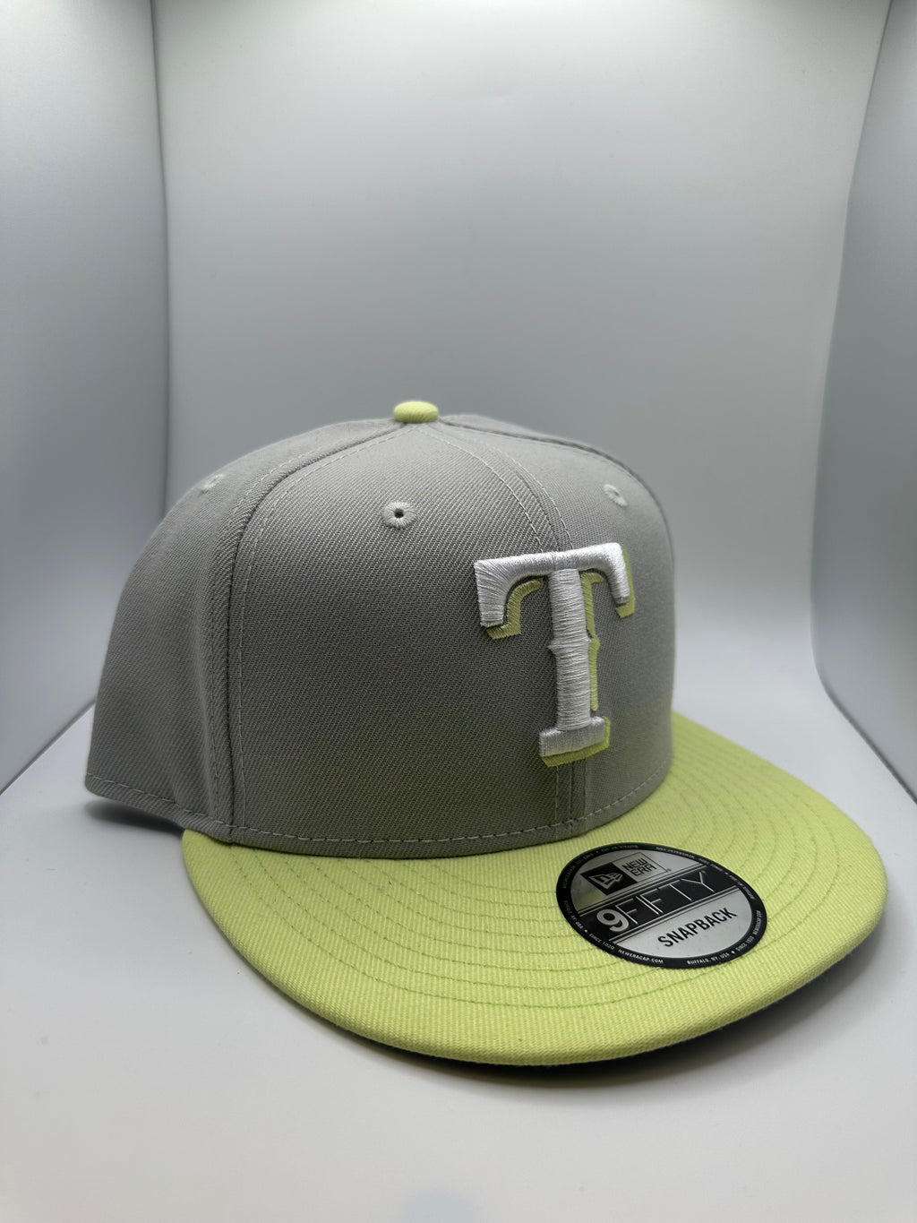 Texas Rangers Gray/Neon New Era 9Fifty Snapback Hat