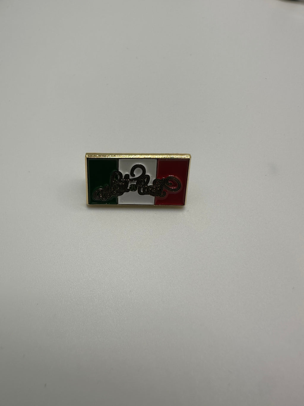 West Coast Mexico Flag Hat Pin