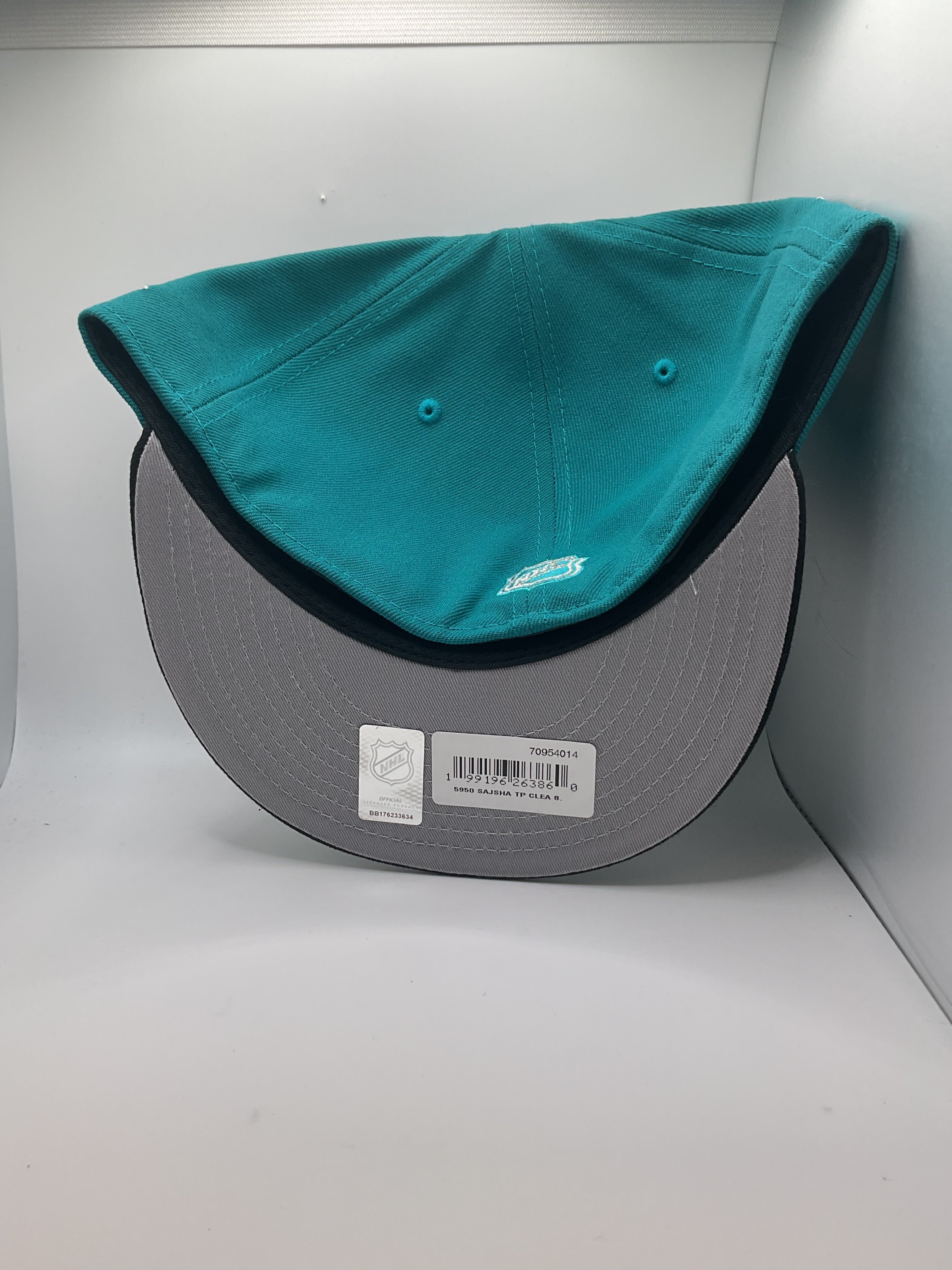 San Jose Sharks New Era 59Fifty Fitted Hat - Size 8