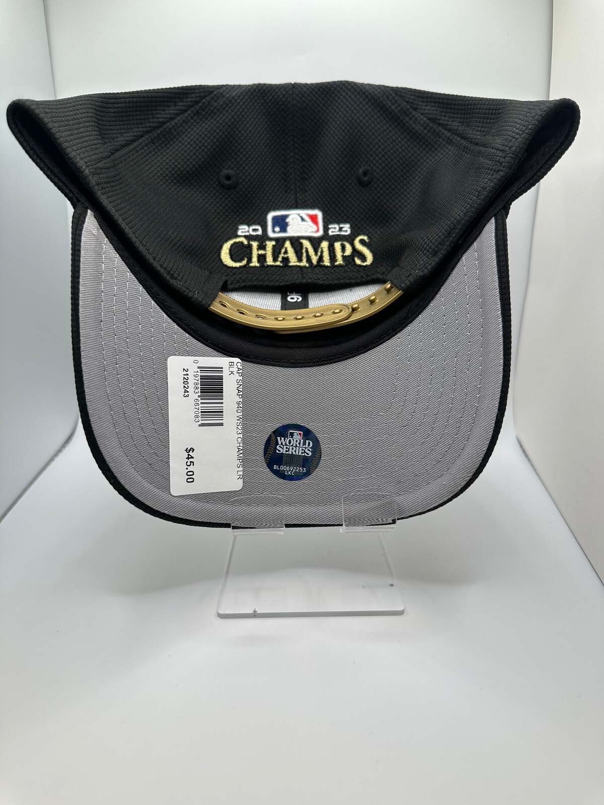 Texas Rangers "2023 WS Champions" New Era 9Forty Snapback Hat