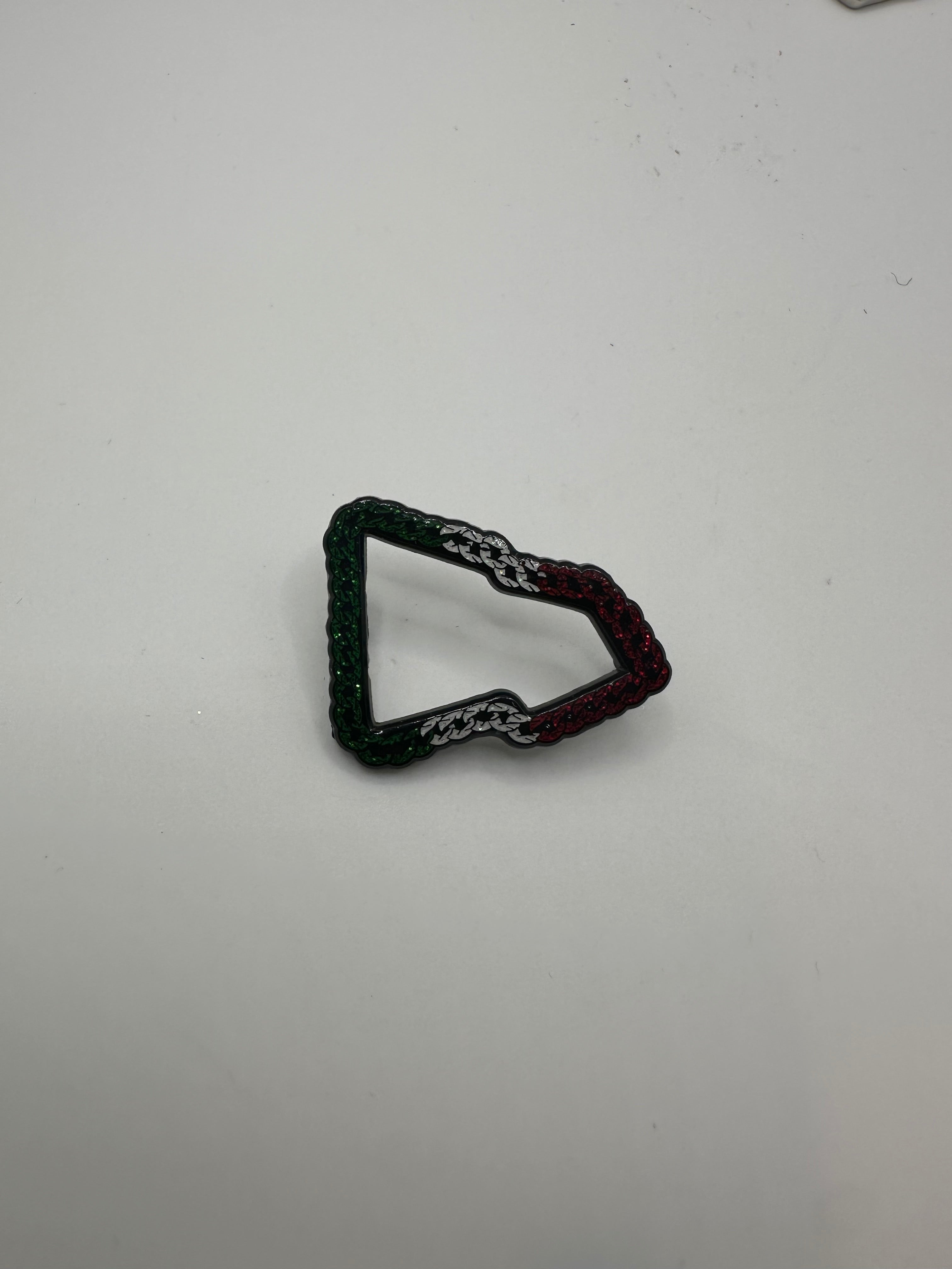 Mexico Theme Flag Hat Pin