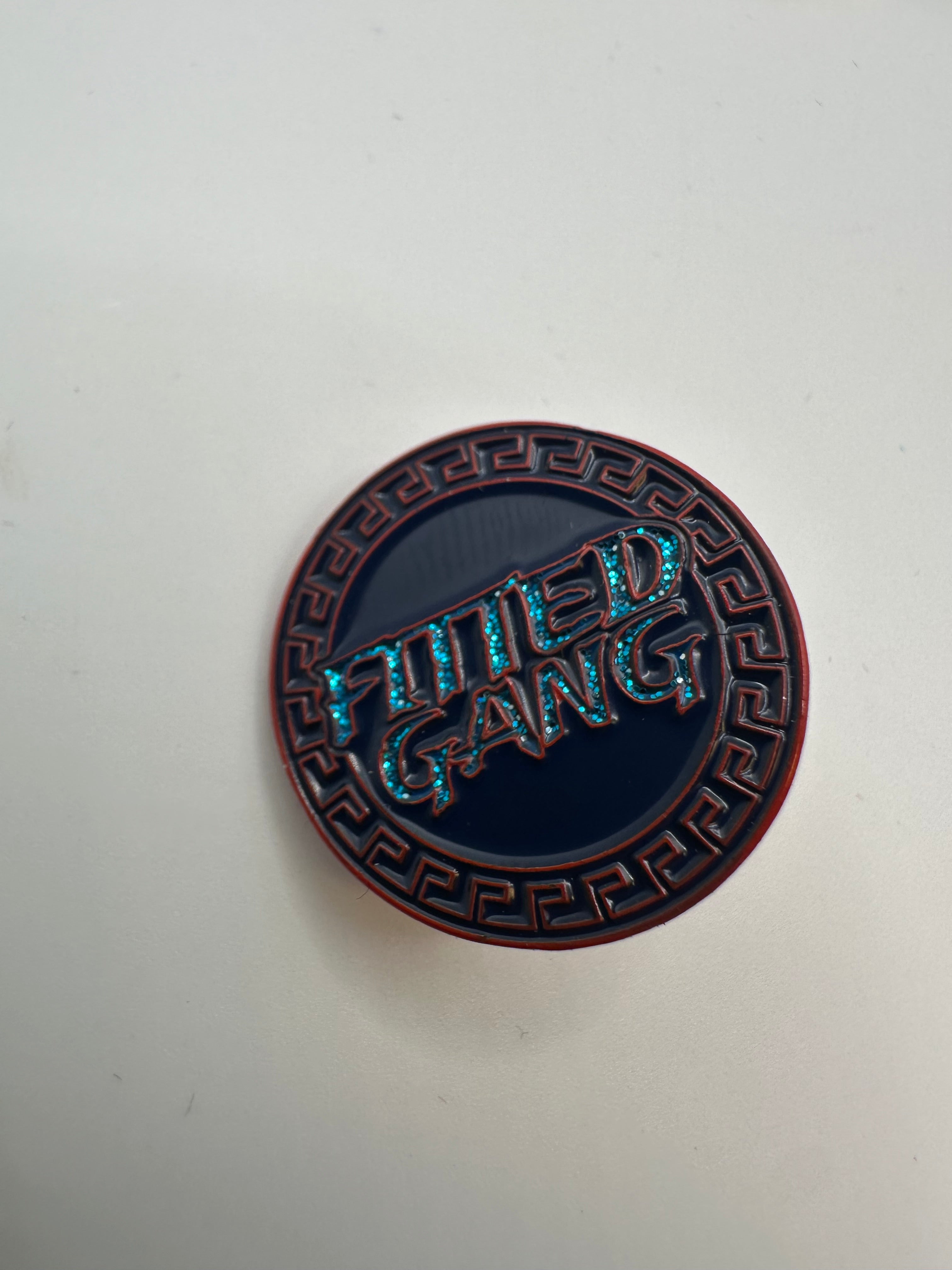 Fitted Gang Navy Blue/Red Hat Pin