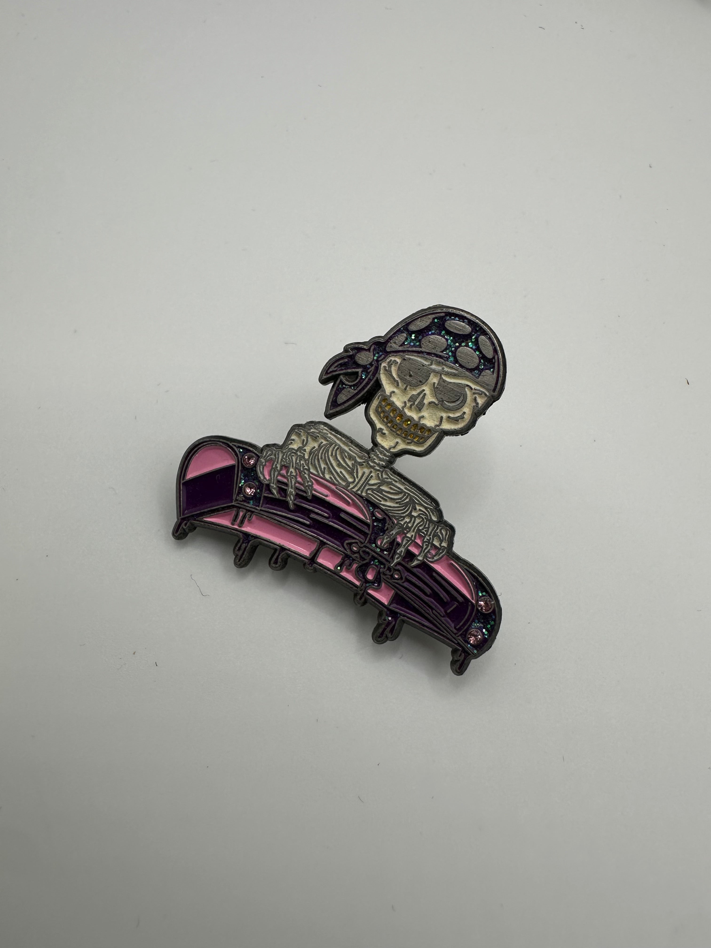 @724heatcheck "Pirate Chest" Pink/Purple/White Hat Pin