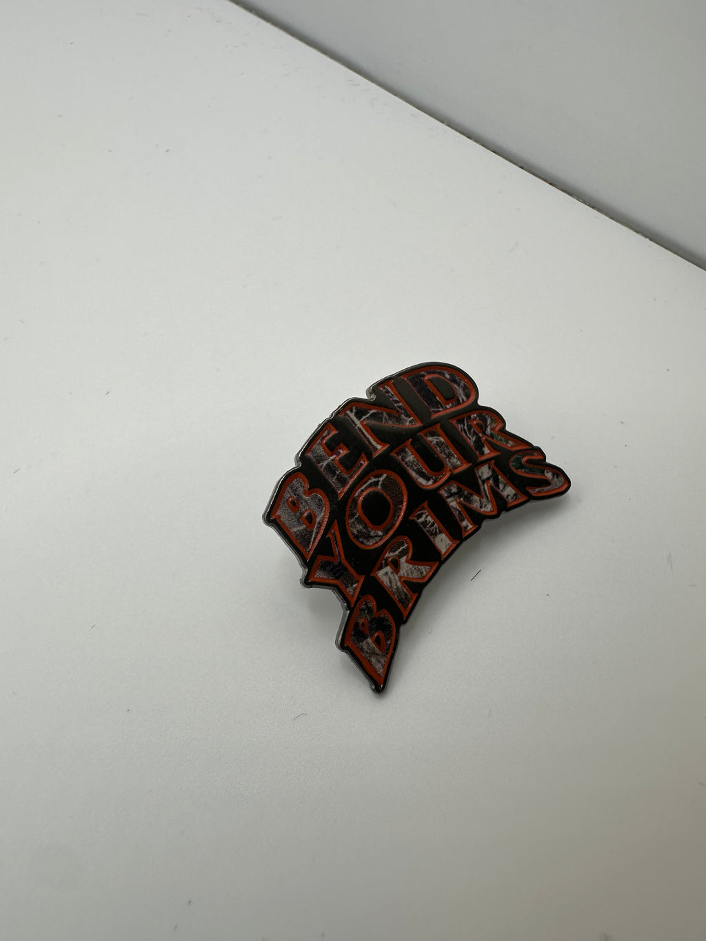 Bend Your Brims "Orange Camo" Hat Pin