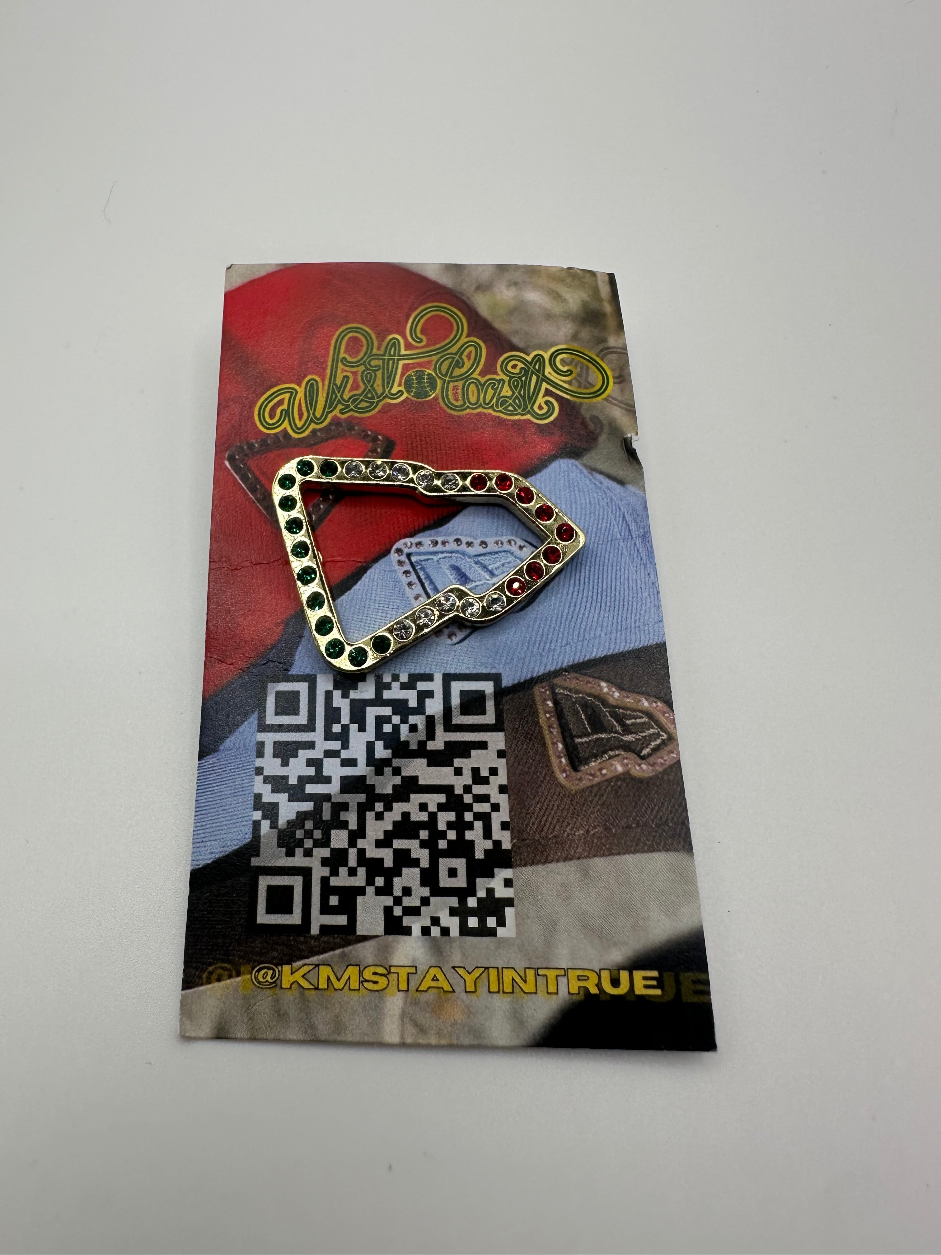 @KMSTAYINGTRUE "West Coast" Flag Hat Pin