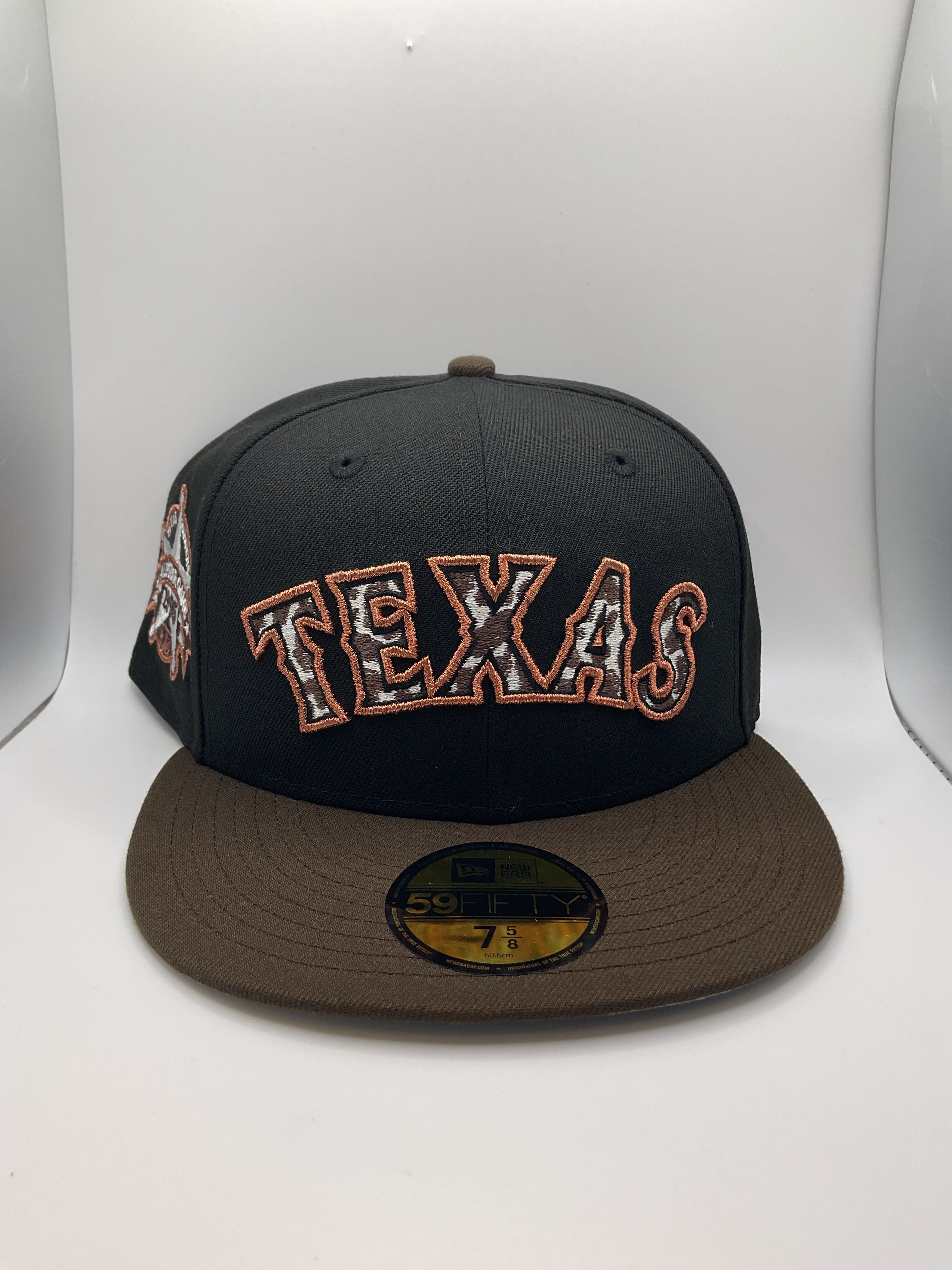Texas Rangers Cow New Era 59Fifty Fitted Hat - Size 7 1/2